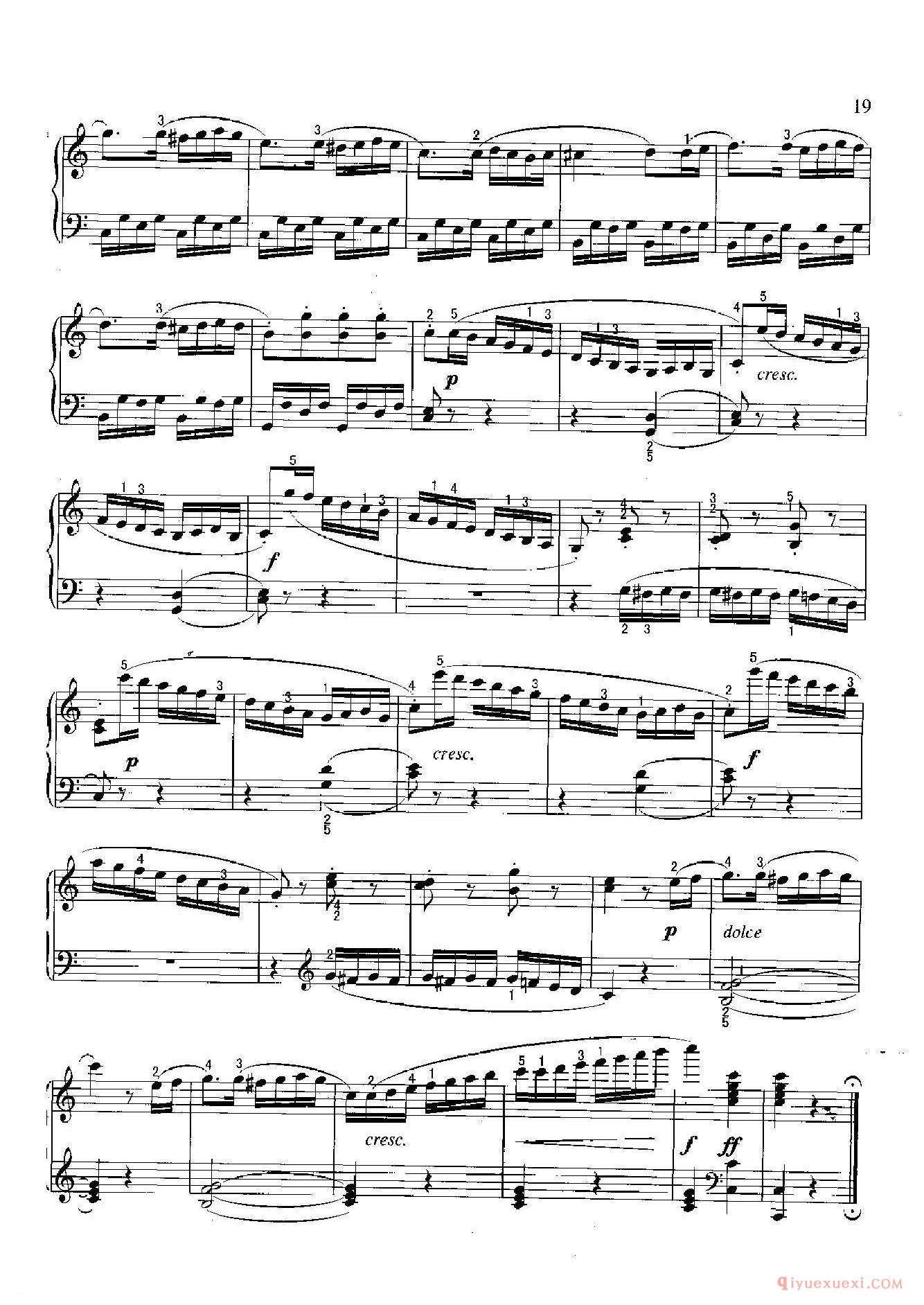 小奏鸣曲(Sonatine) 0p.20-l 库劳