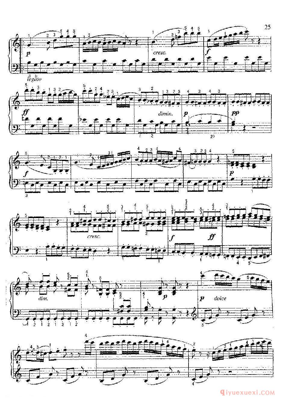 小奏鸣曲(Sanatine )Op.36-3克菜门蒂