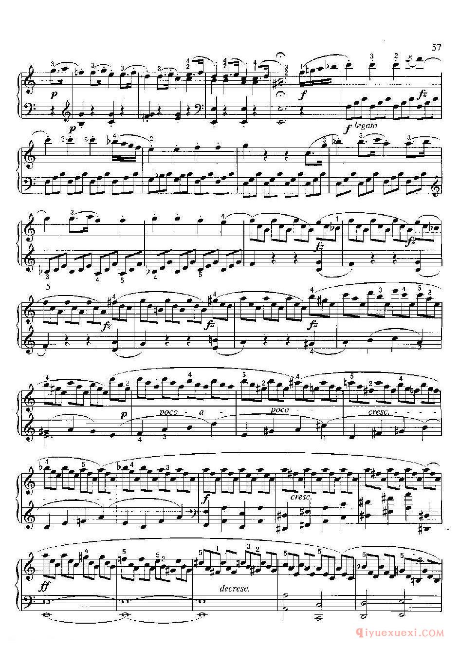 奏鸣曲（C大调)(Sonata in C）海顿