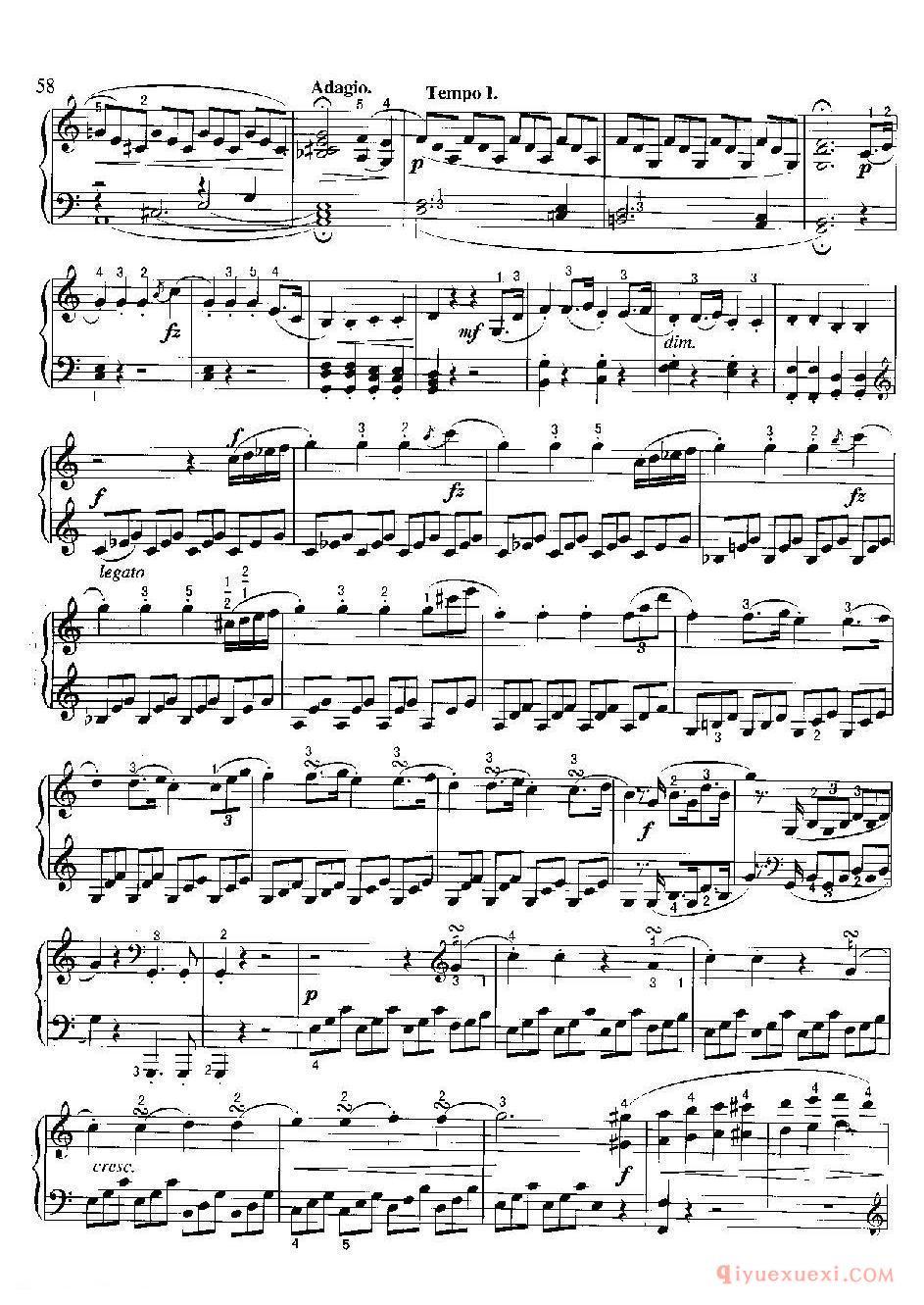 奏鸣曲（C大调)(Sonata in C）海顿