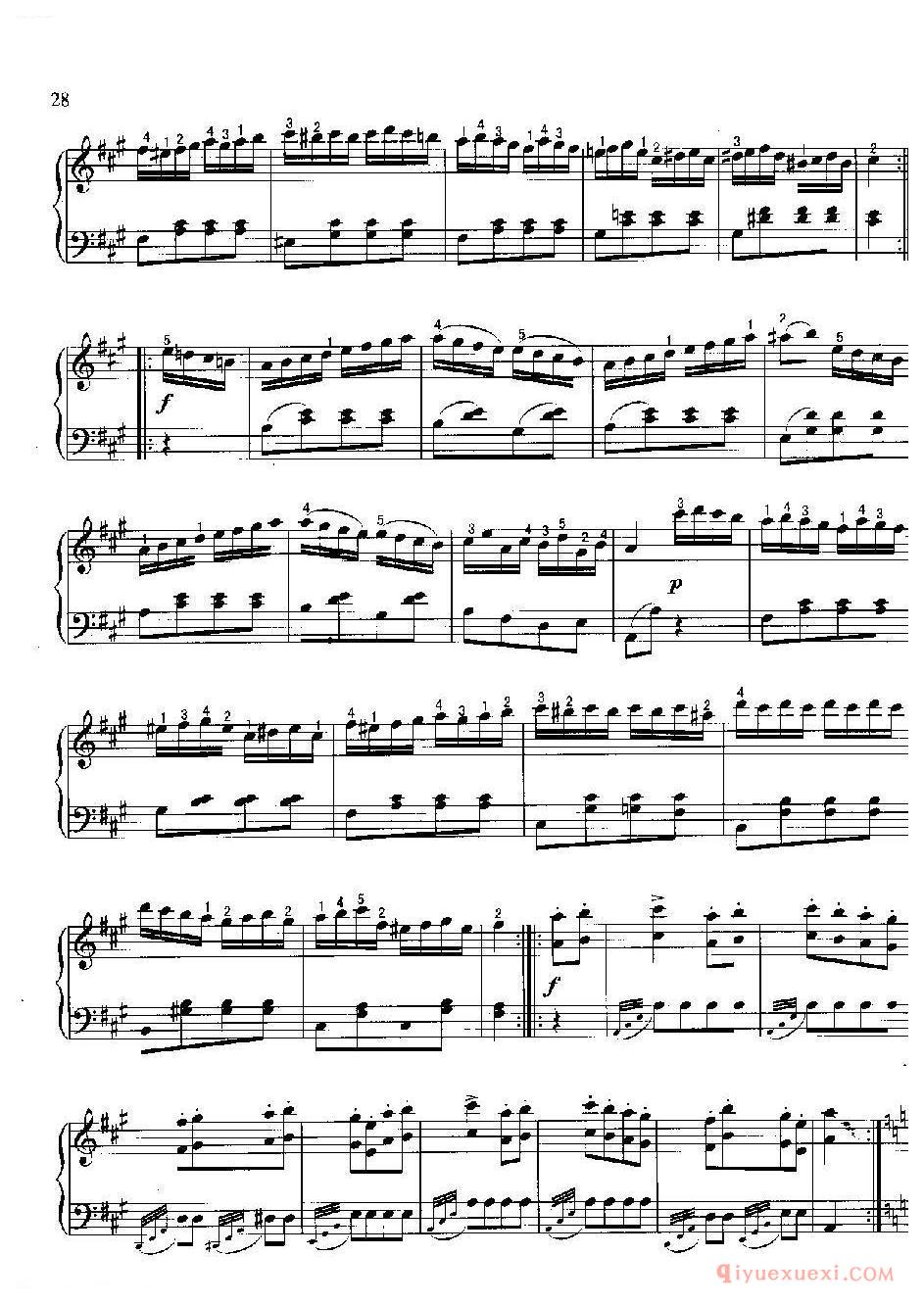 土耳其进行曲(Turk i scher Mar sch)莫扎特