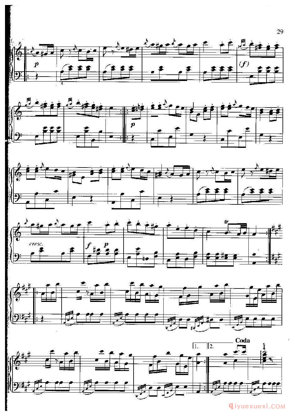 土耳其进行曲(Turk i scher Mar sch)莫扎特