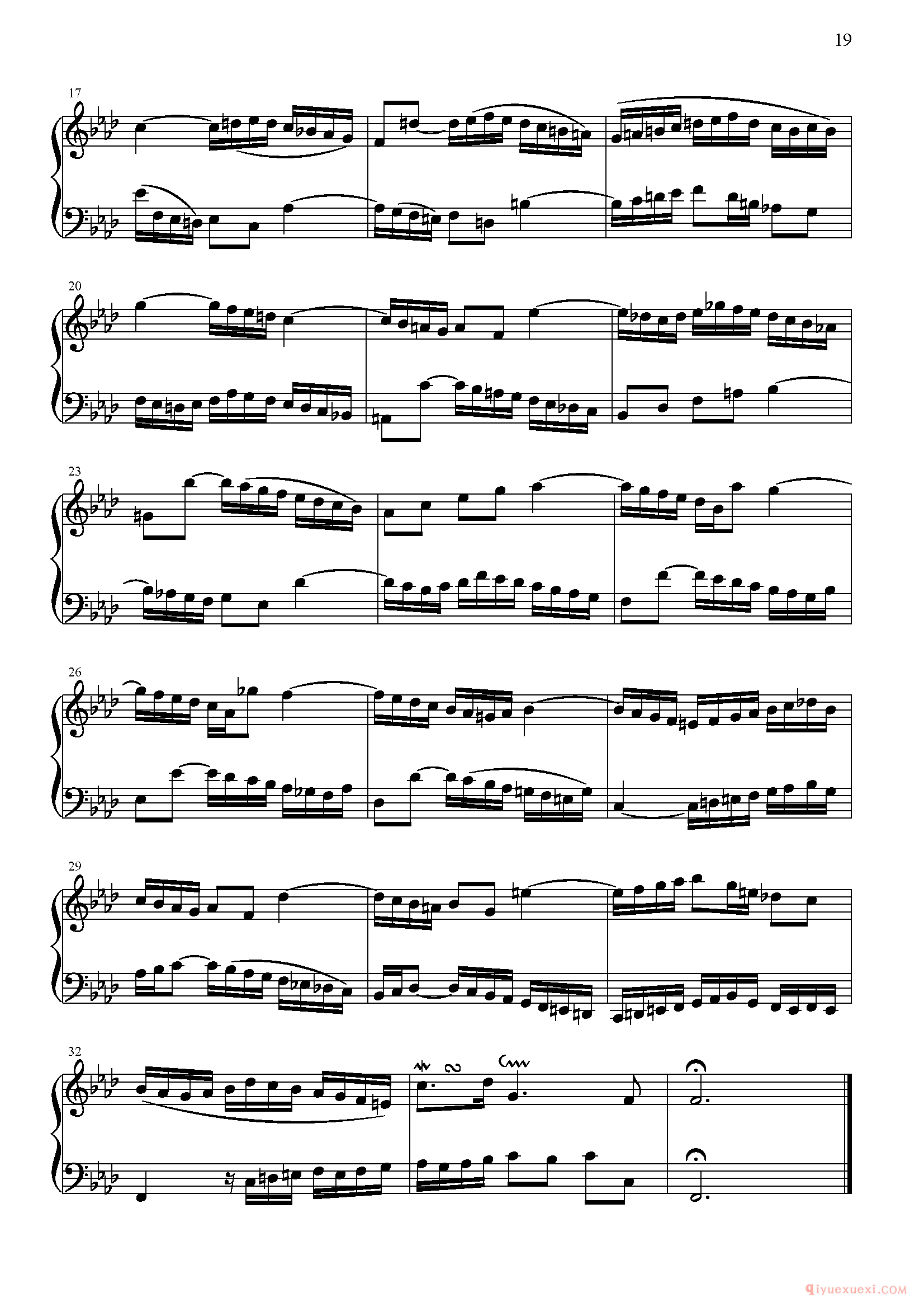 巴赫二部创意曲第9首《Inventio no.9》