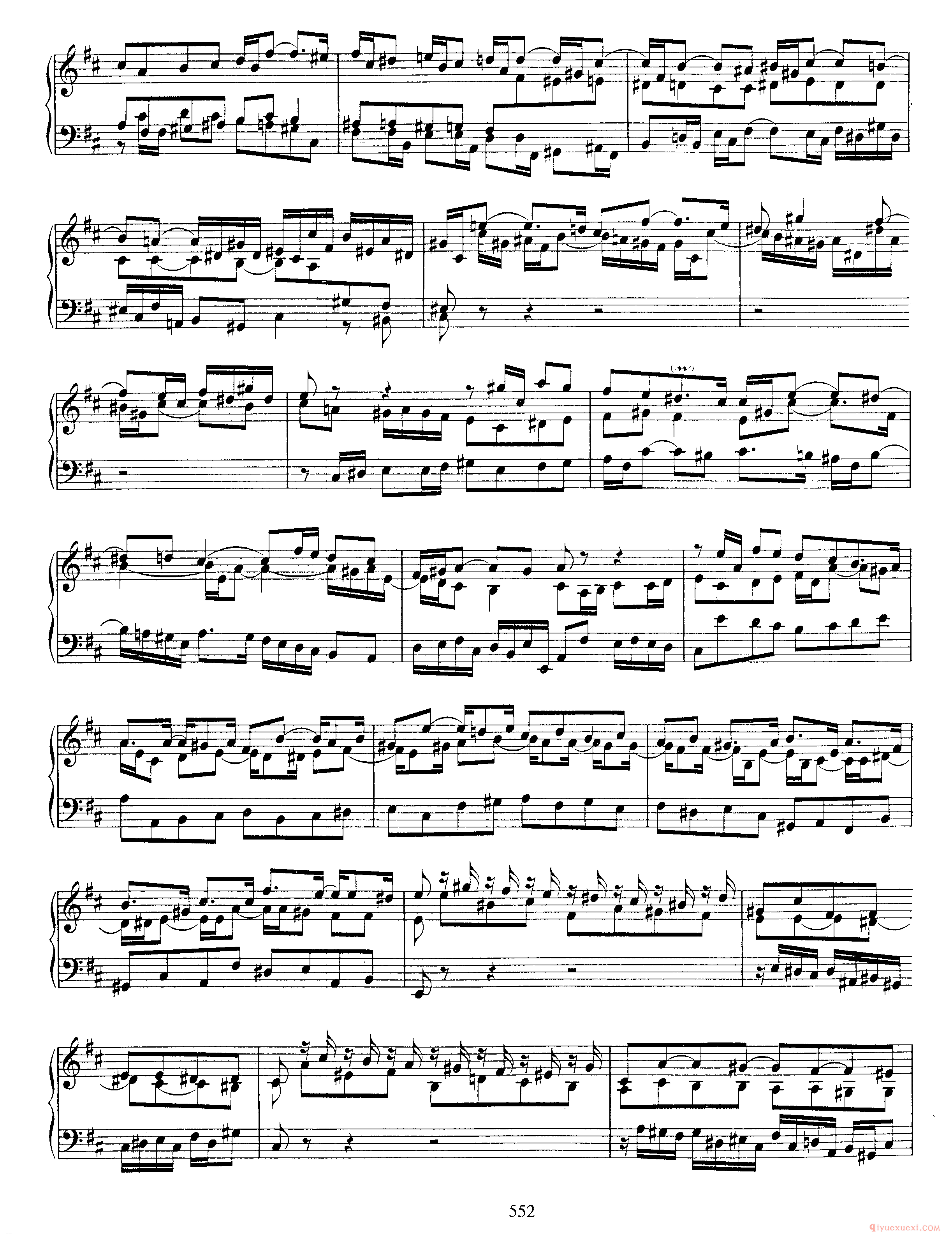 巴赫7首托卡塔《D大调 BWV912》巴赫的复调作品