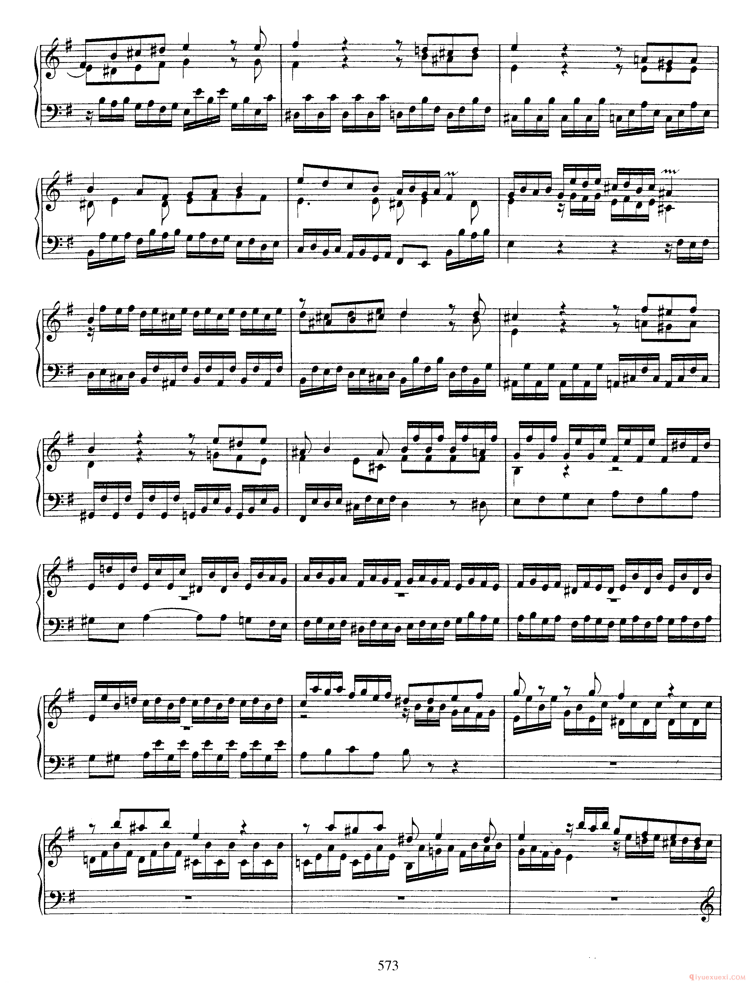 巴赫7首托卡塔《Toccata e小调 BWV914》巴赫的复调作品