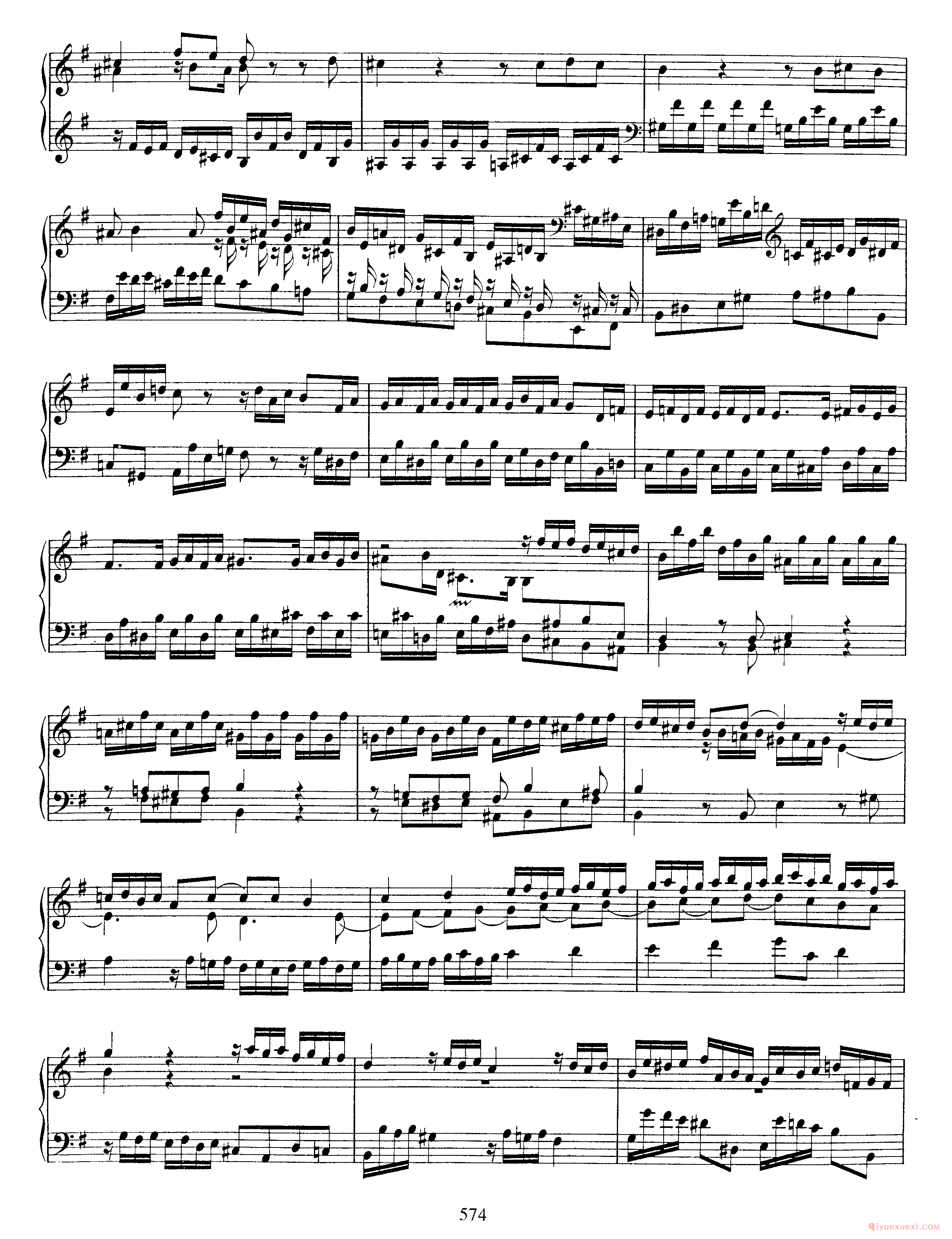 巴赫7首托卡塔《Toccata e小调 BWV914》巴赫的复调作品