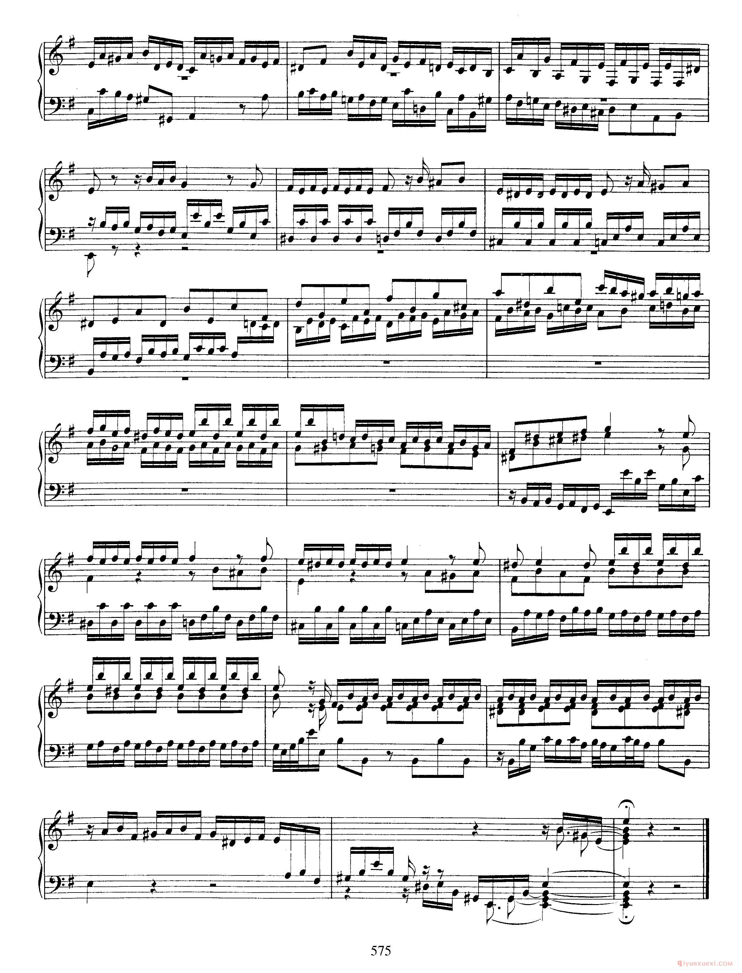 巴赫7首托卡塔《Toccata e小调 BWV914》巴赫的复调作品