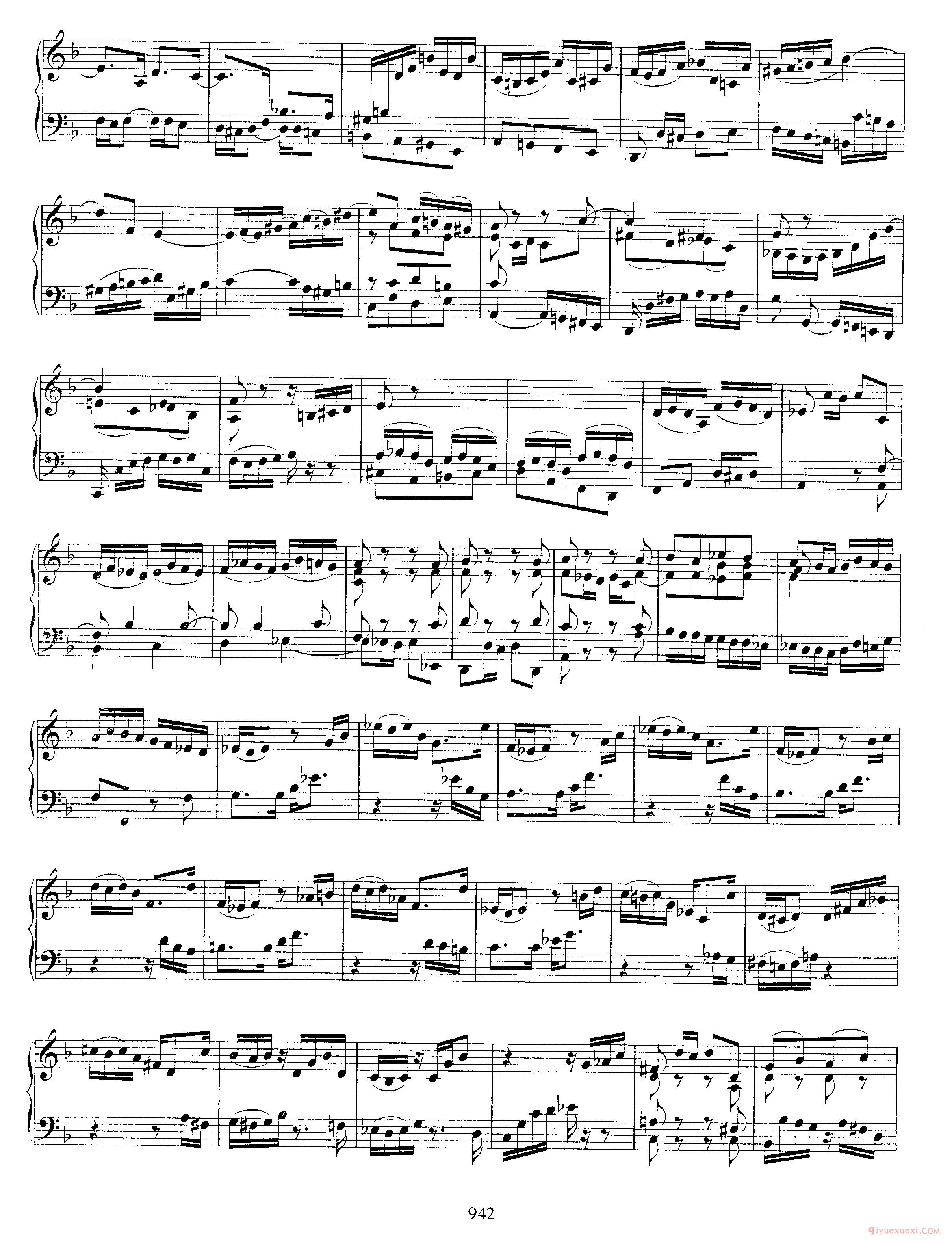 巴赫奏鸣曲D小调《Sonata in D Minor BWV964》arranged from Violin Sonata BWV 1003