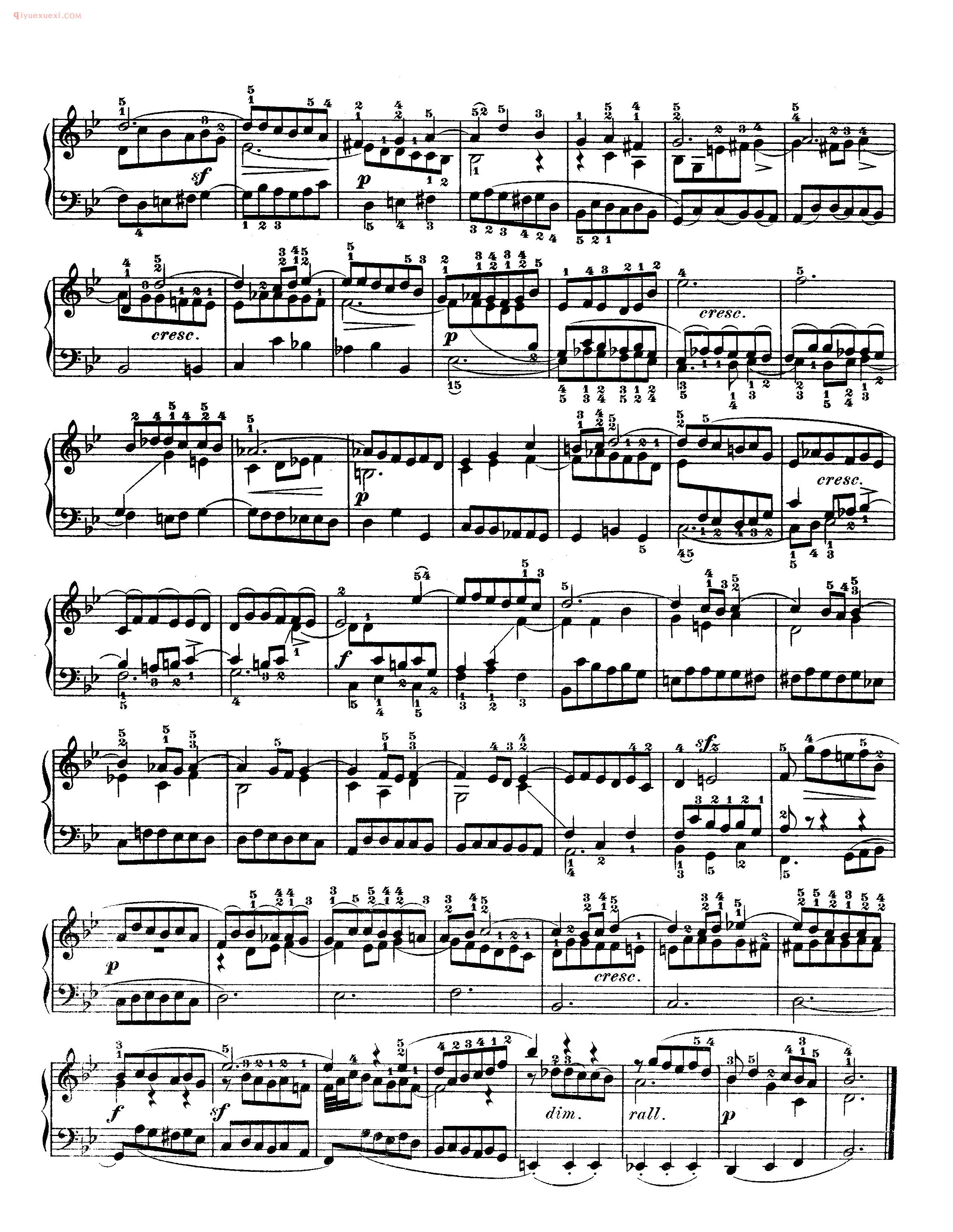 巴赫平均律第二册_第二十一首_赋格《Fuga XXI》a 3 Voci