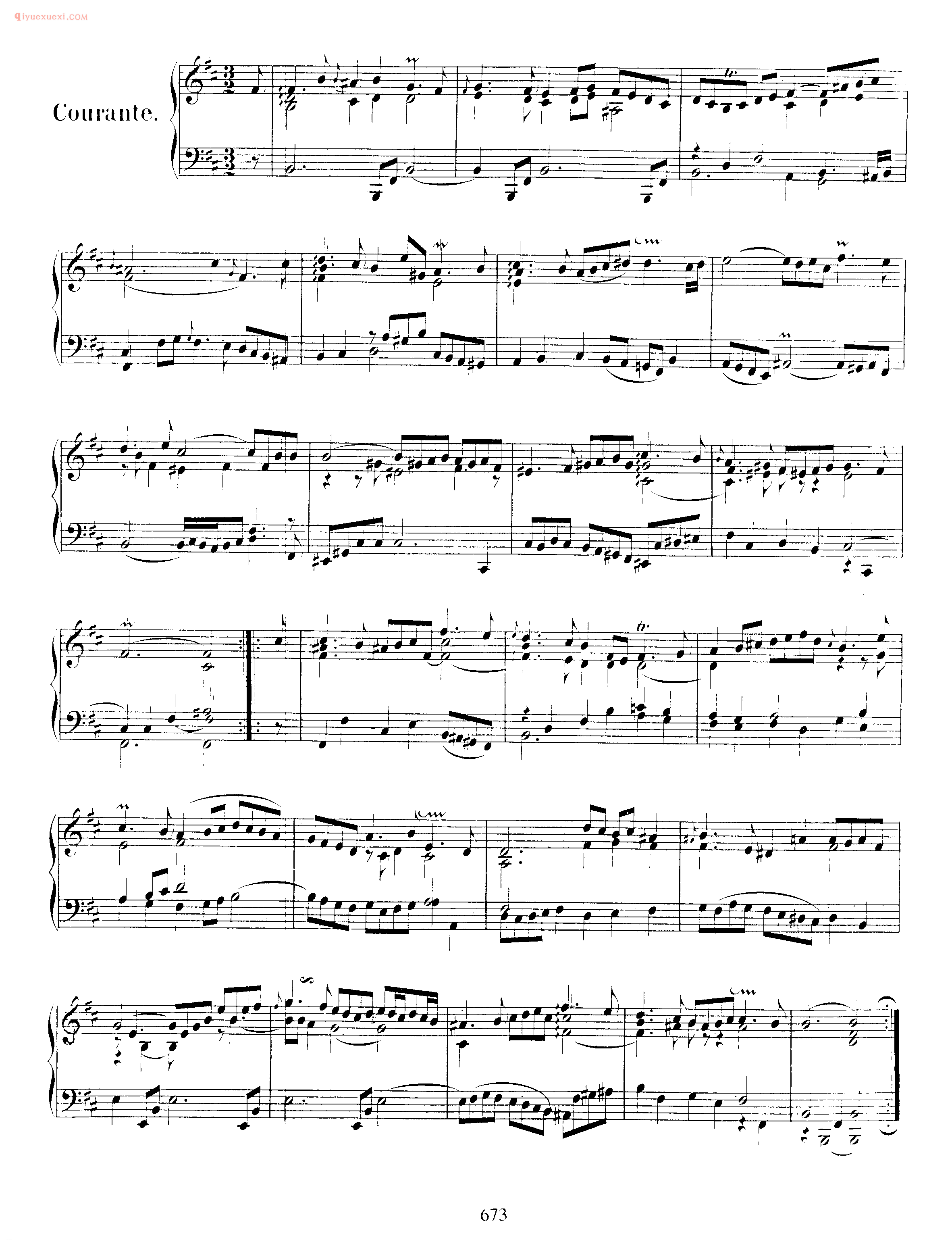 巴赫法国风格序曲《Overture in French Style BWV 831》巴赫钢琴作品