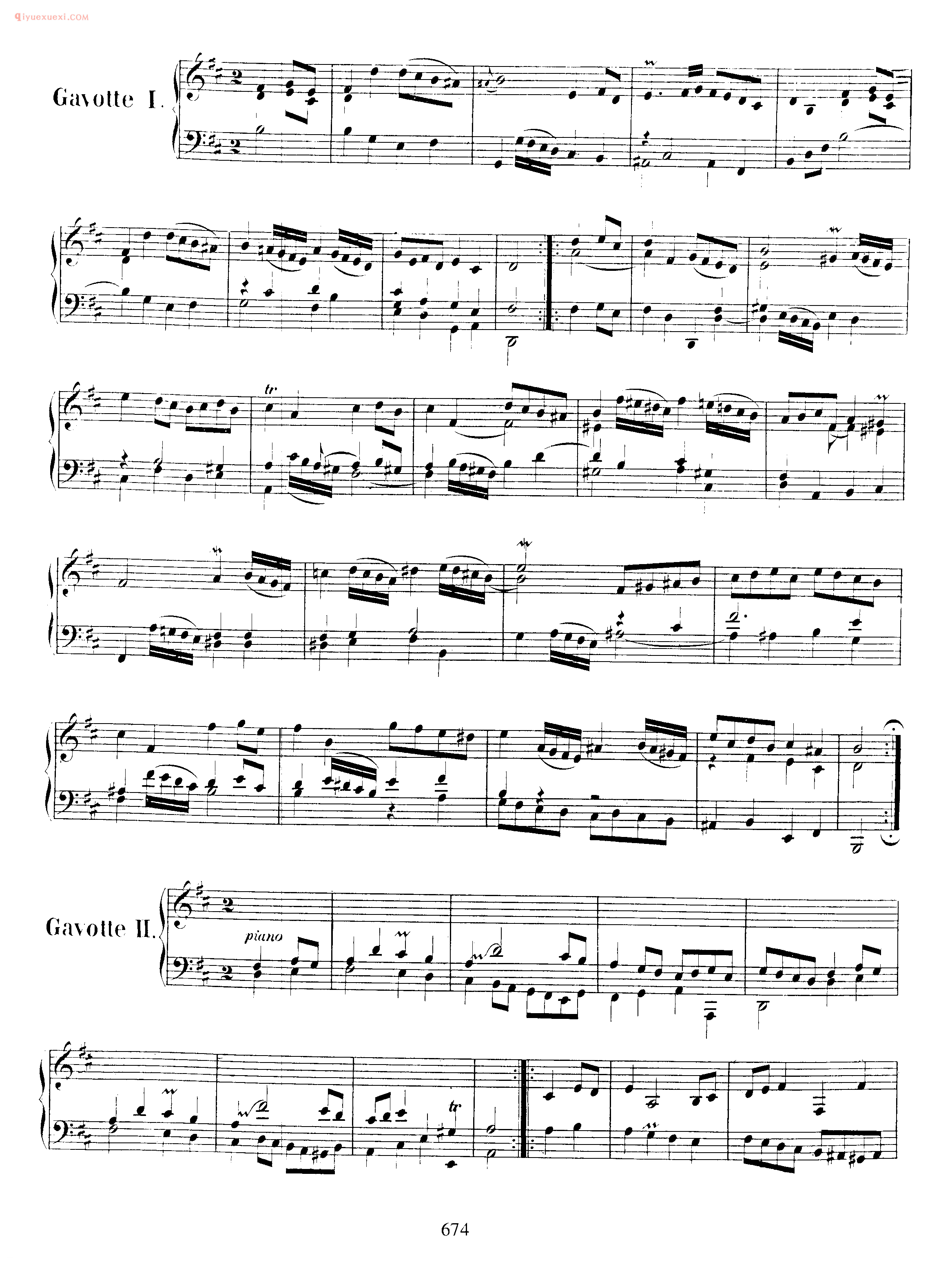 巴赫法国风格序曲《Overture in French Style BWV 831》巴赫钢琴作品