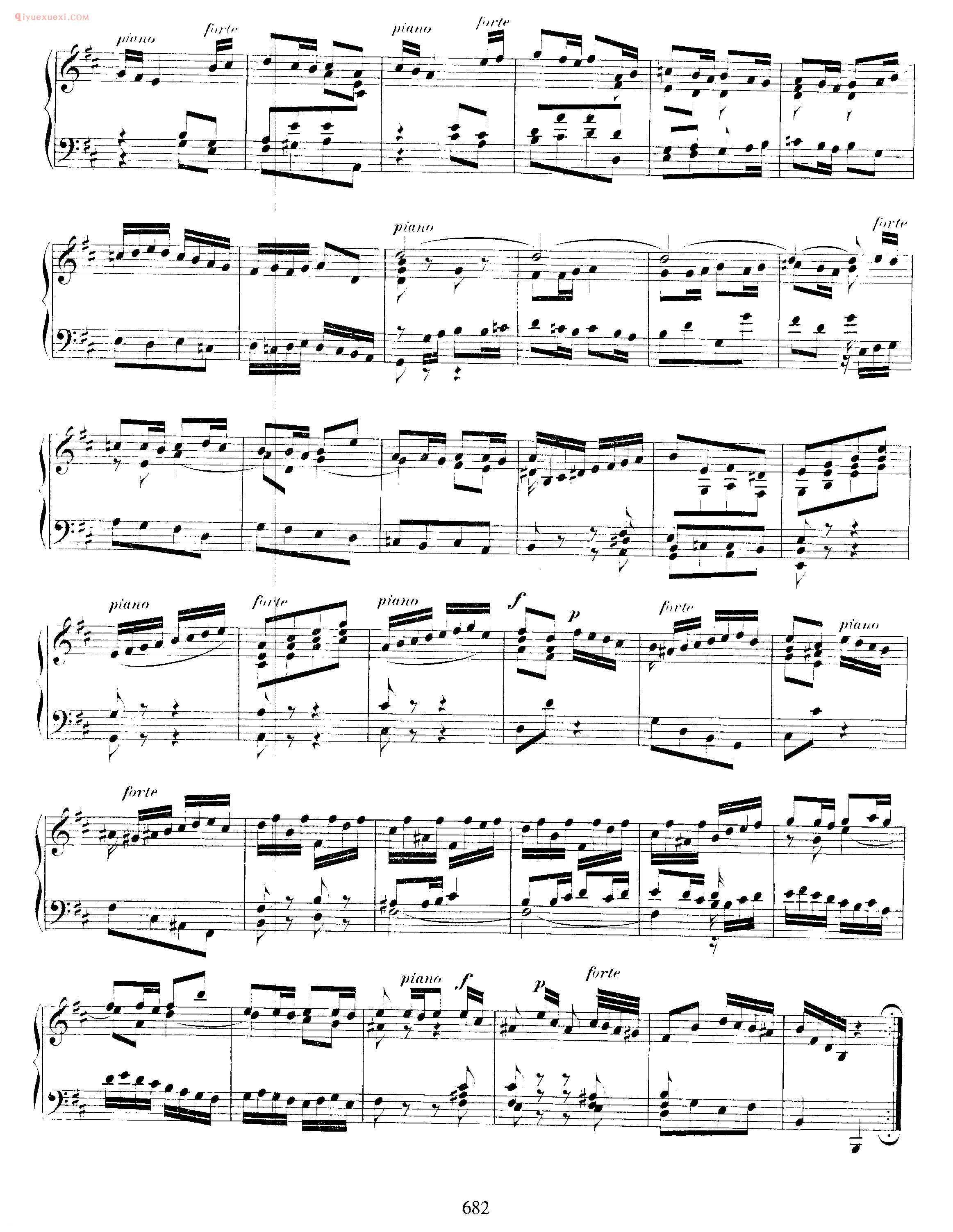 巴赫法国风格序曲《Overture in French Style BWV 831》巴赫钢琴作品