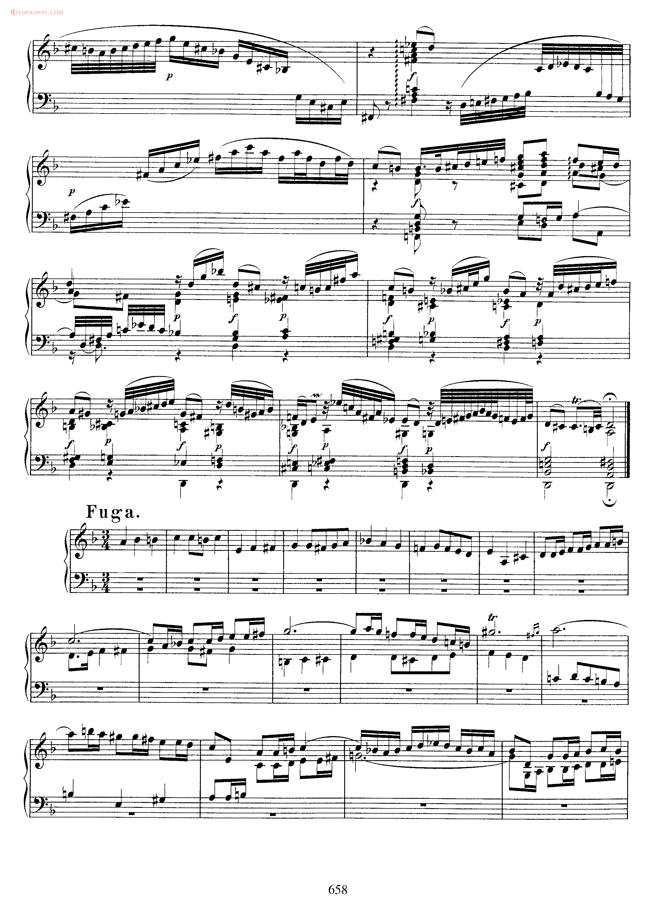 巴赫半音阶幻想曲与赋格D小调《Chromatische Fantasie und Fugue_in d Minor_BWV 903》