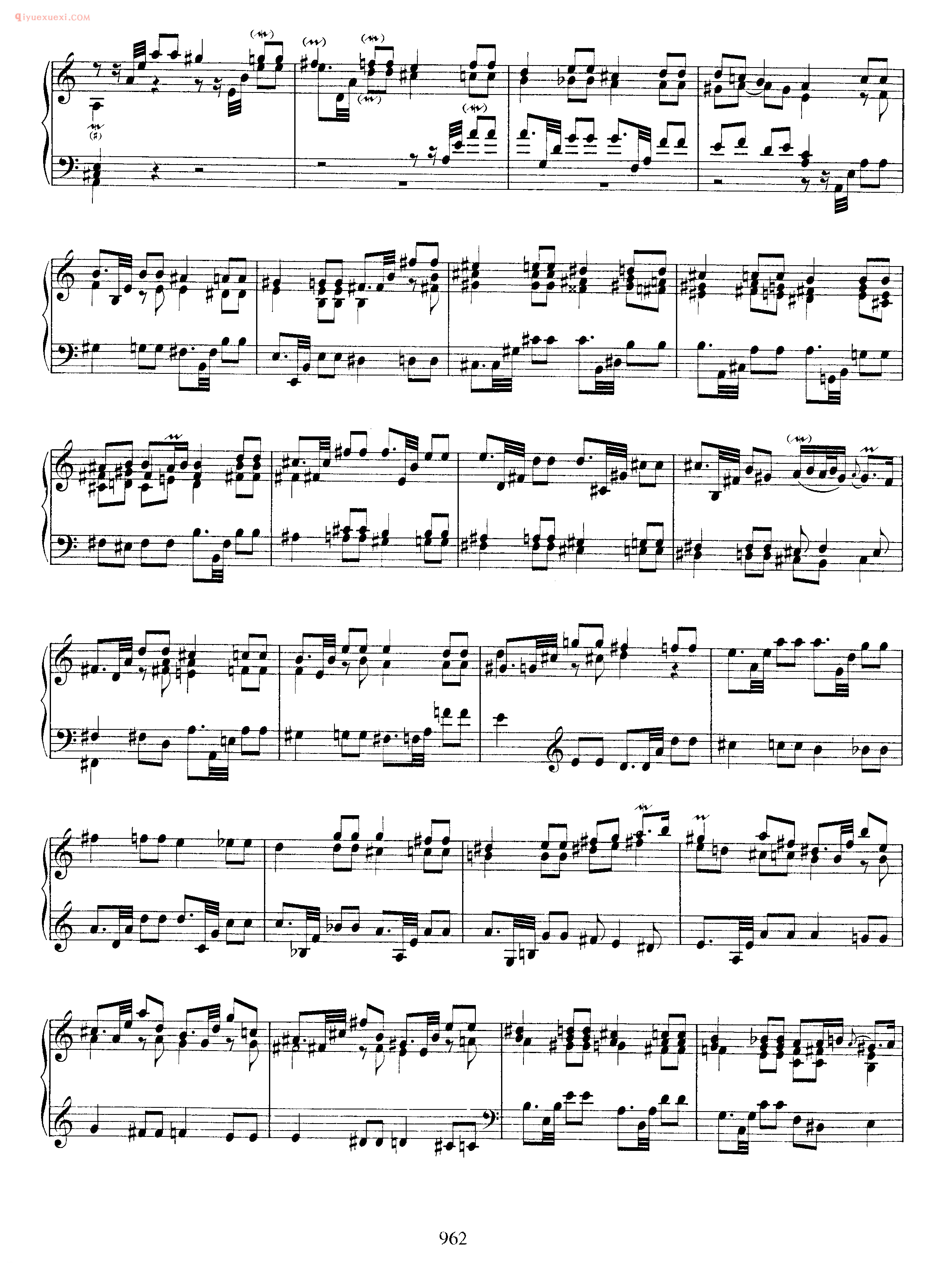 巴赫a小调前奏曲与小赋格曲《Prelude Fantasia in A Minor BWV 922》