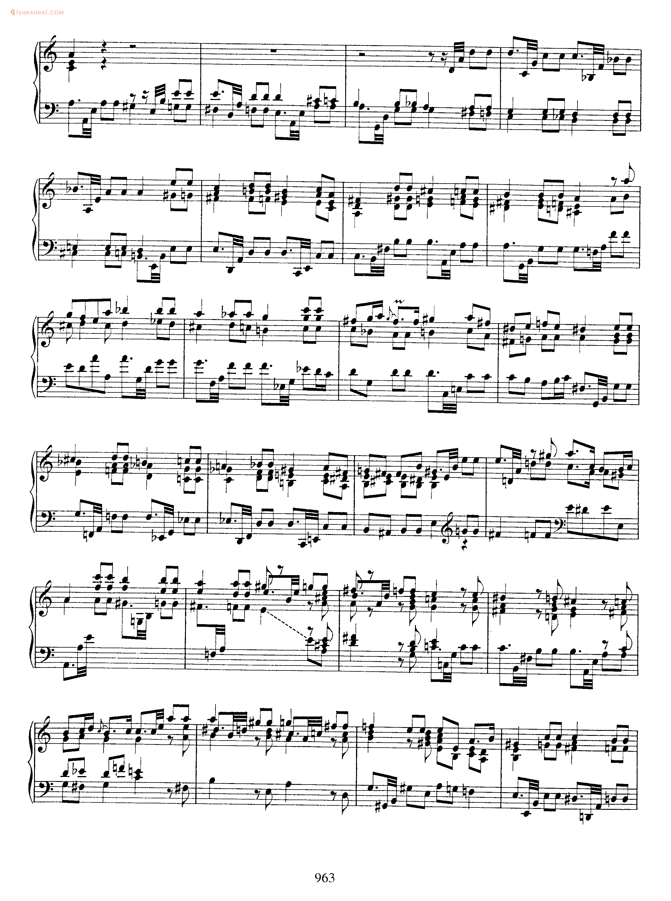 巴赫a小调前奏曲与小赋格曲《Prelude Fantasia in A Minor BWV 922》