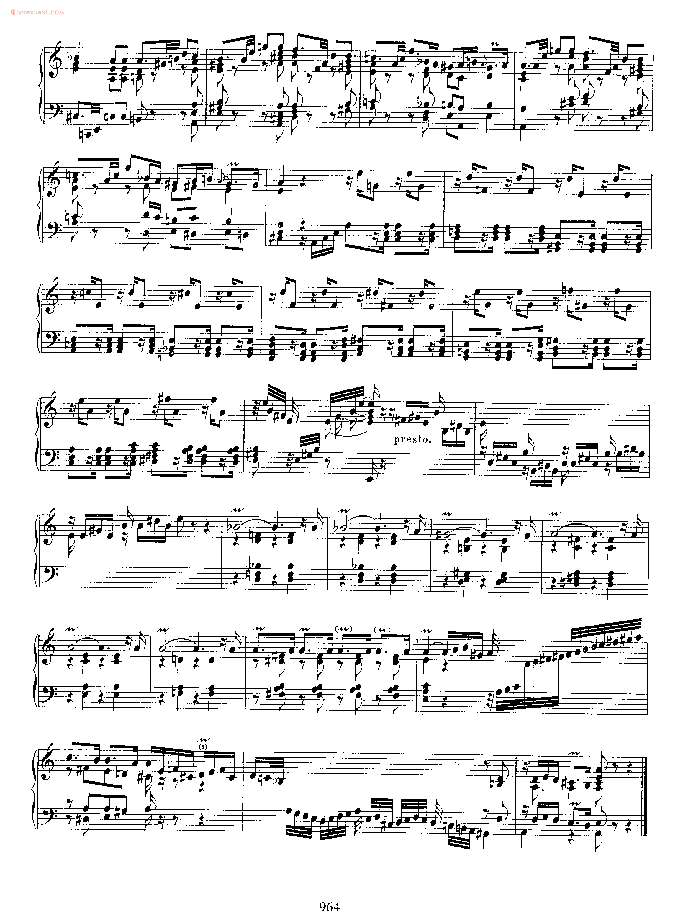 巴赫a小调前奏曲与小赋格曲《Prelude Fantasia in A Minor BWV 922》