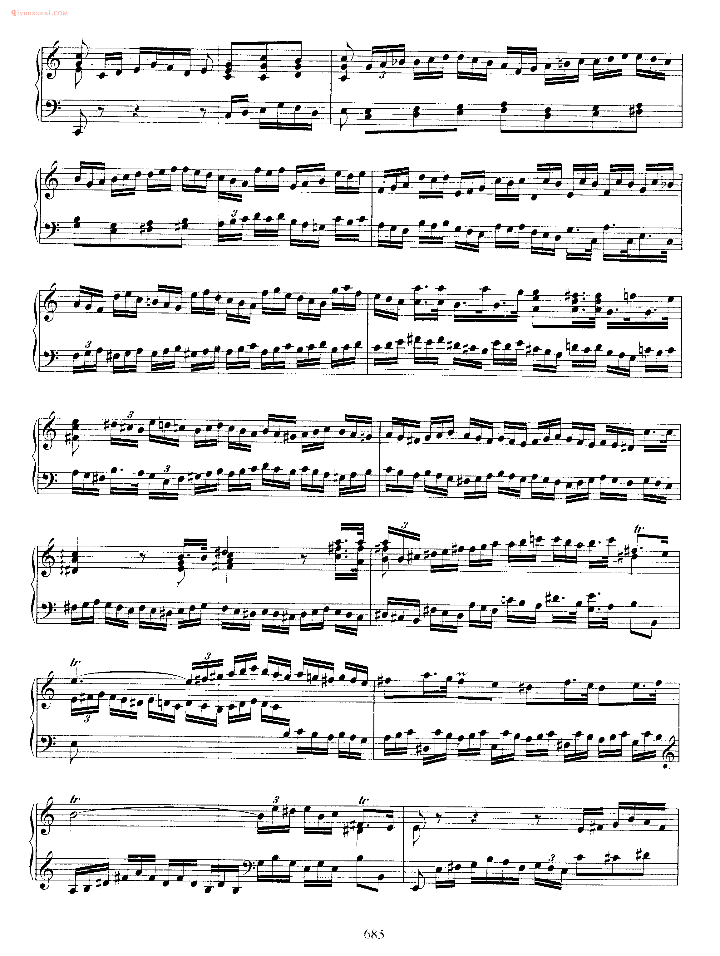 巴赫a小调前奏曲与赋格曲《Prelude and Fugue in A Minor BWV 894》