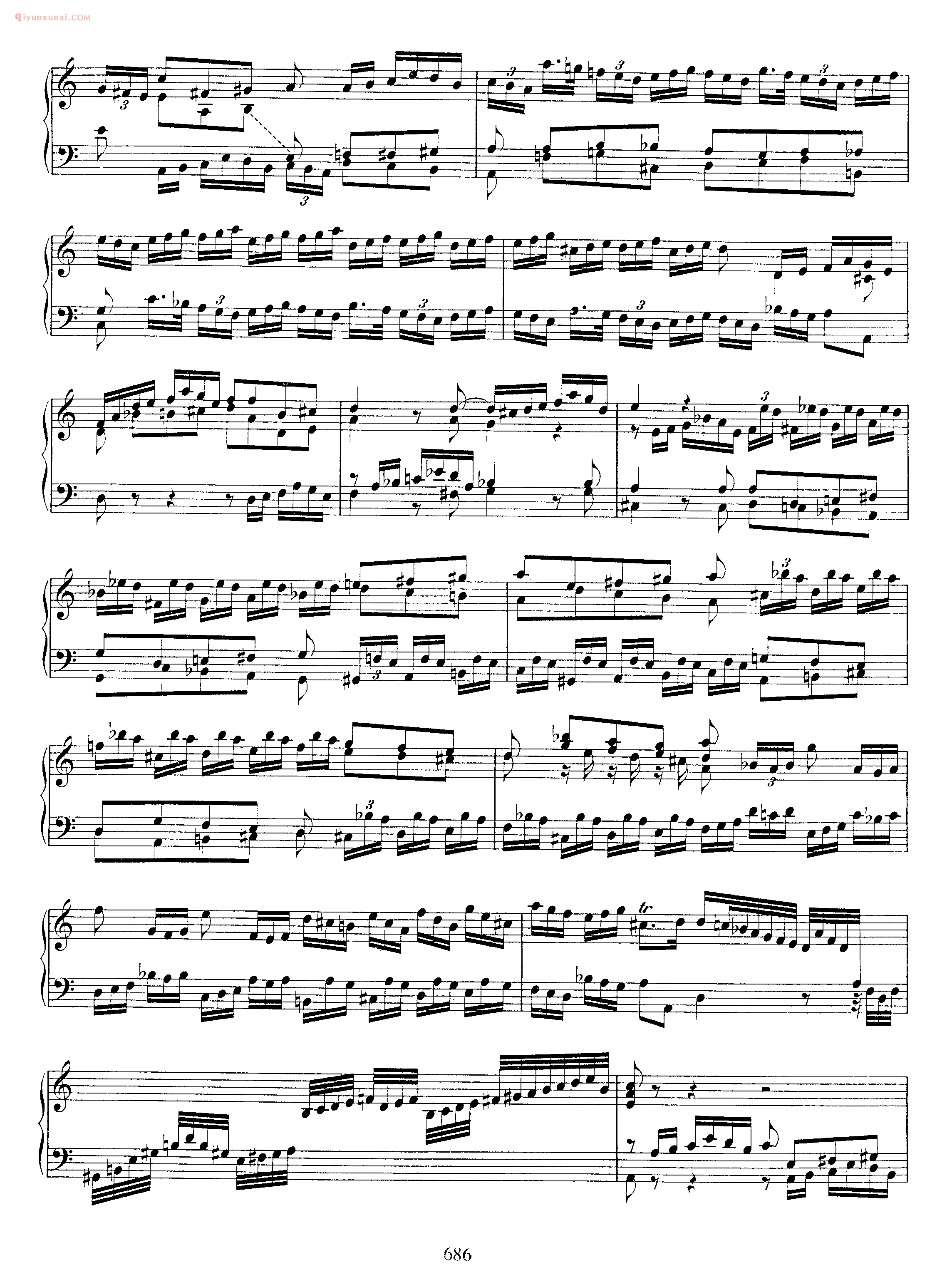 巴赫a小调前奏曲与赋格曲《Prelude and Fugue in A Minor BWV 894》