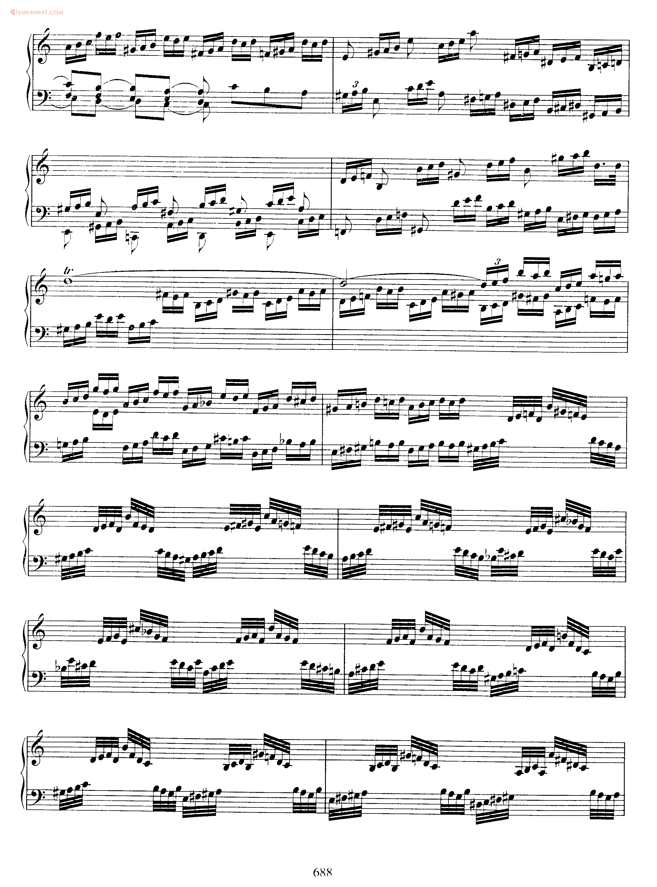 巴赫a小调前奏曲与赋格曲《Prelude and Fugue in A Minor BWV 894》