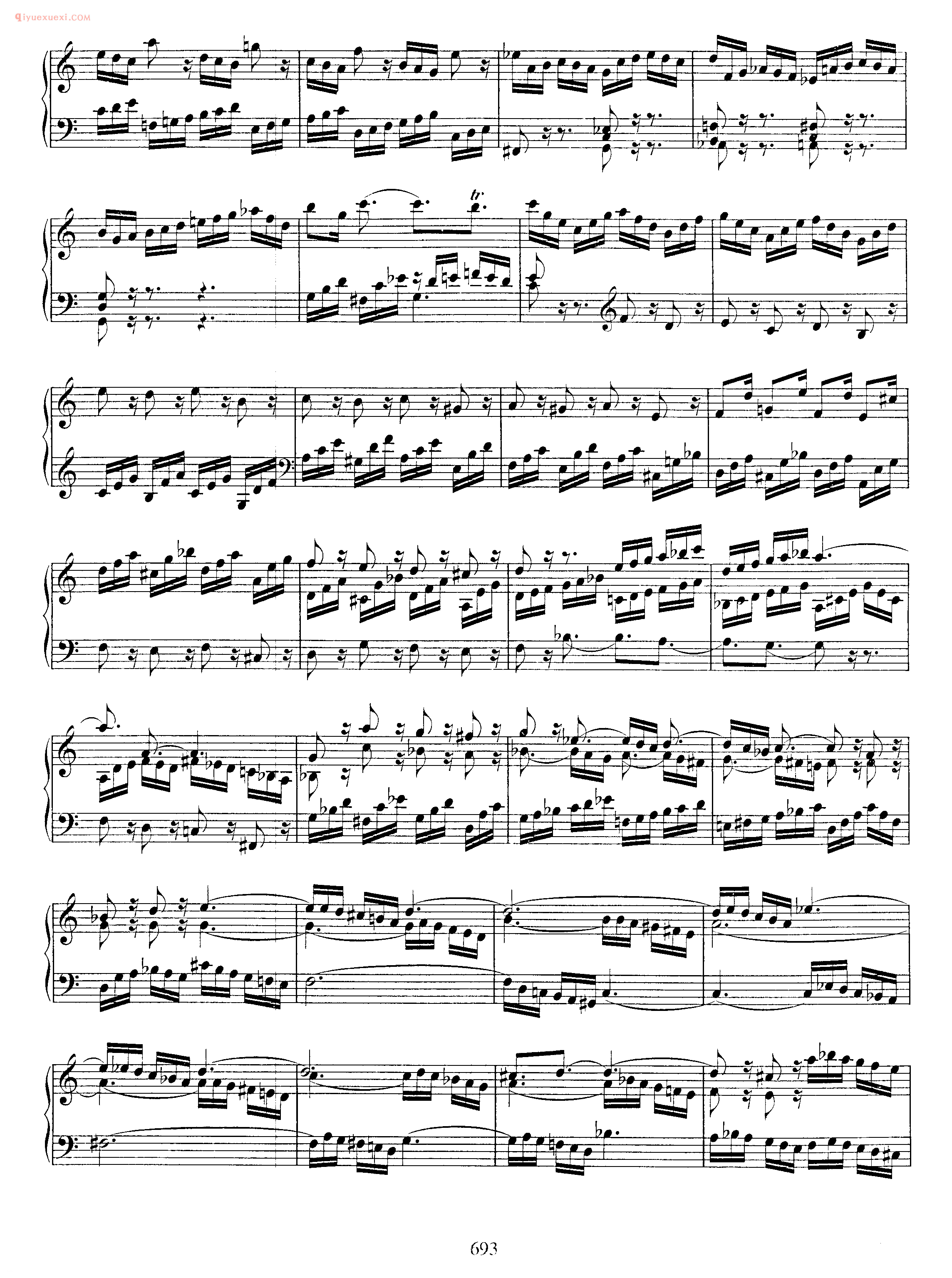 巴赫a小调前奏曲与赋格曲《Prelude and Fugue in A Minor BWV 894》