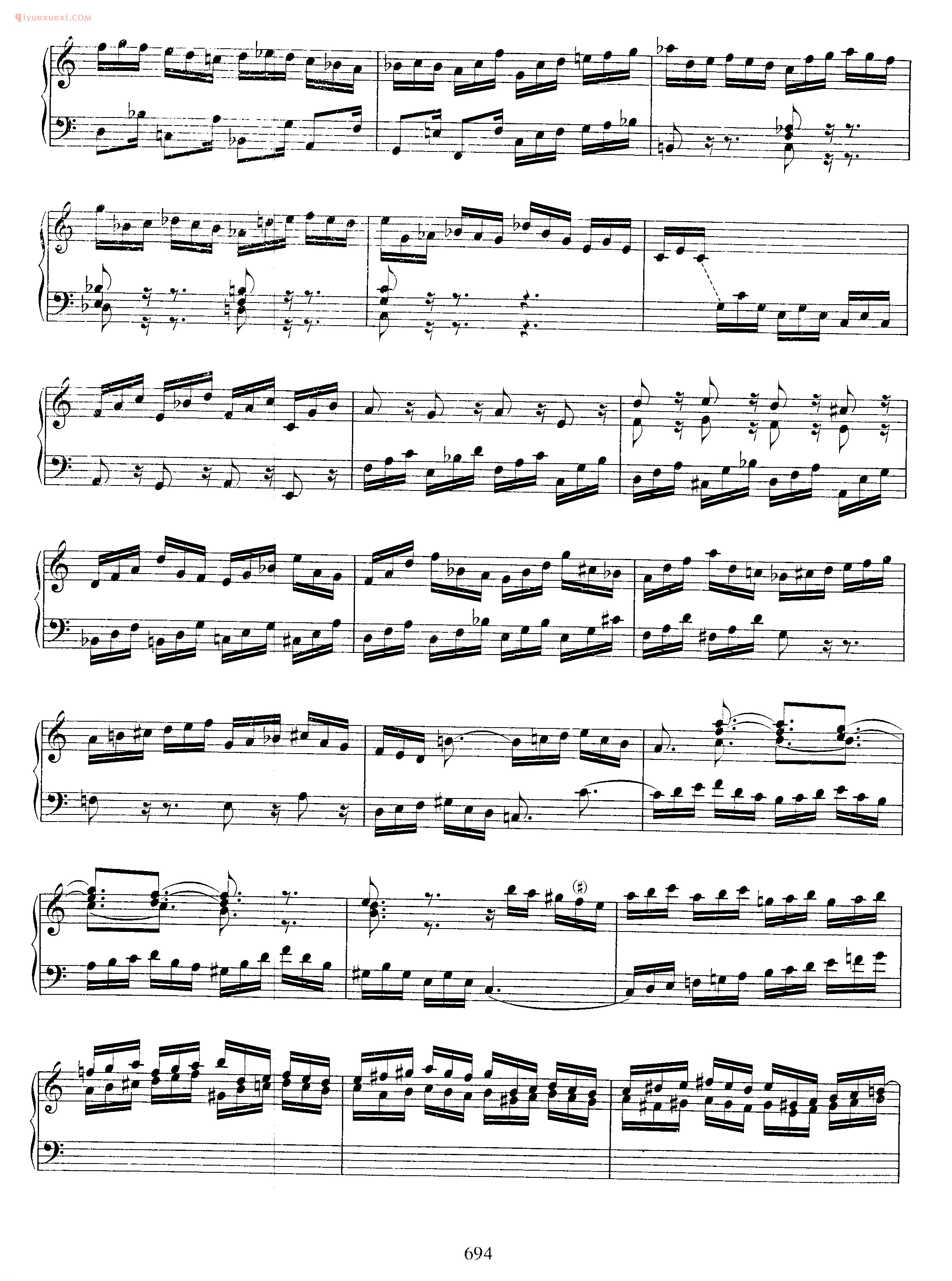 巴赫a小调前奏曲与赋格曲《Prelude and Fugue in A Minor BWV 894》