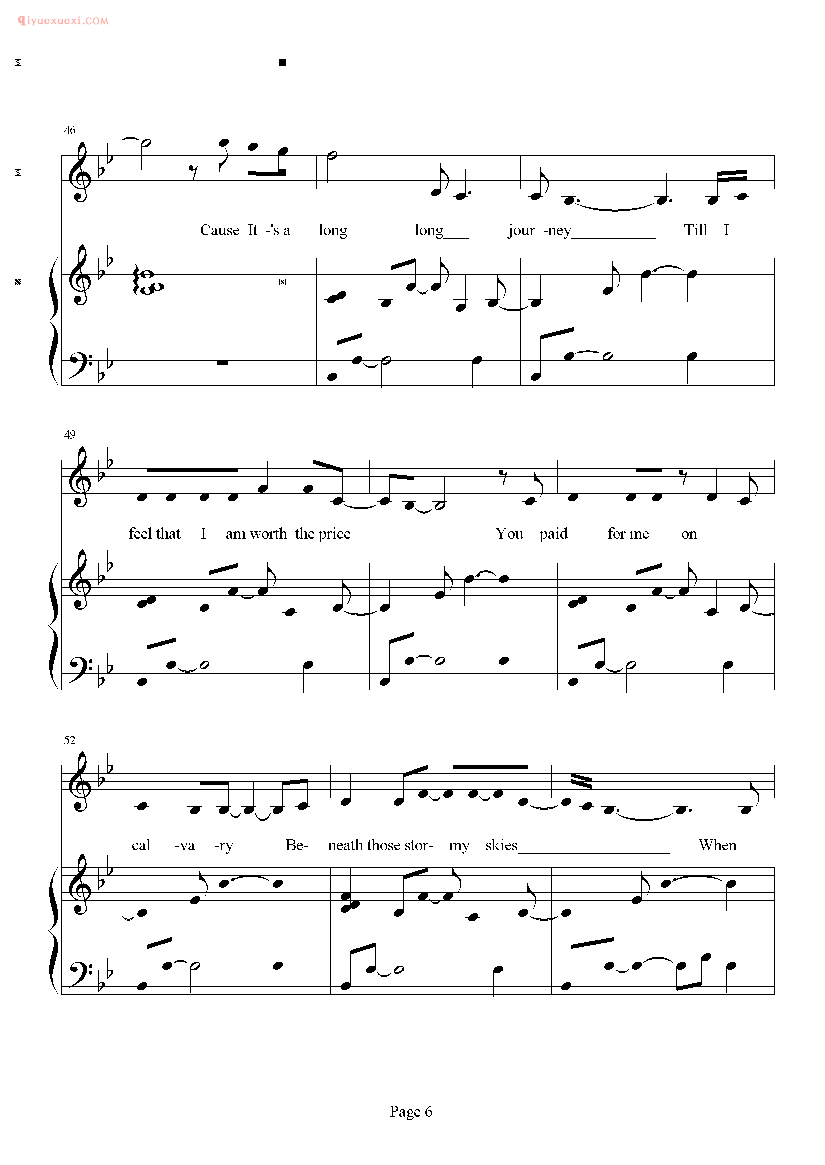 张韶涵歌曲《Journey》钢琴谱五线谱