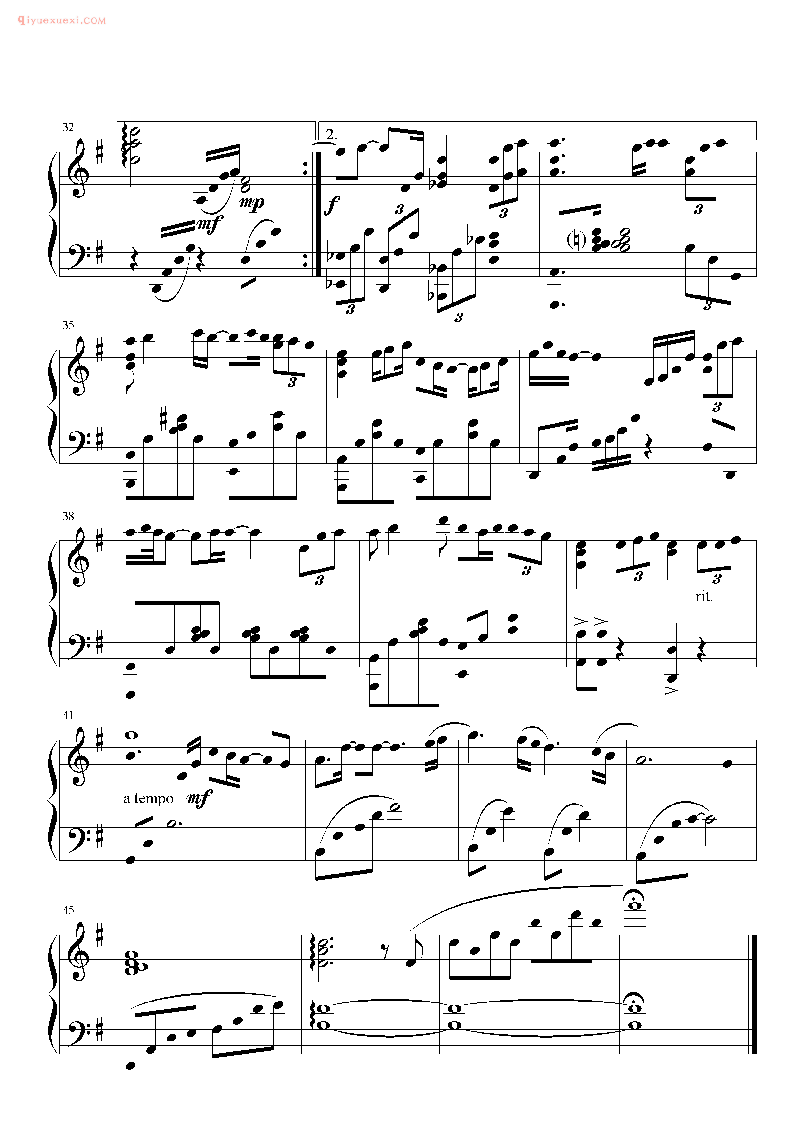 孙楠歌曲《风雨豪情》钢琴谱五线谱