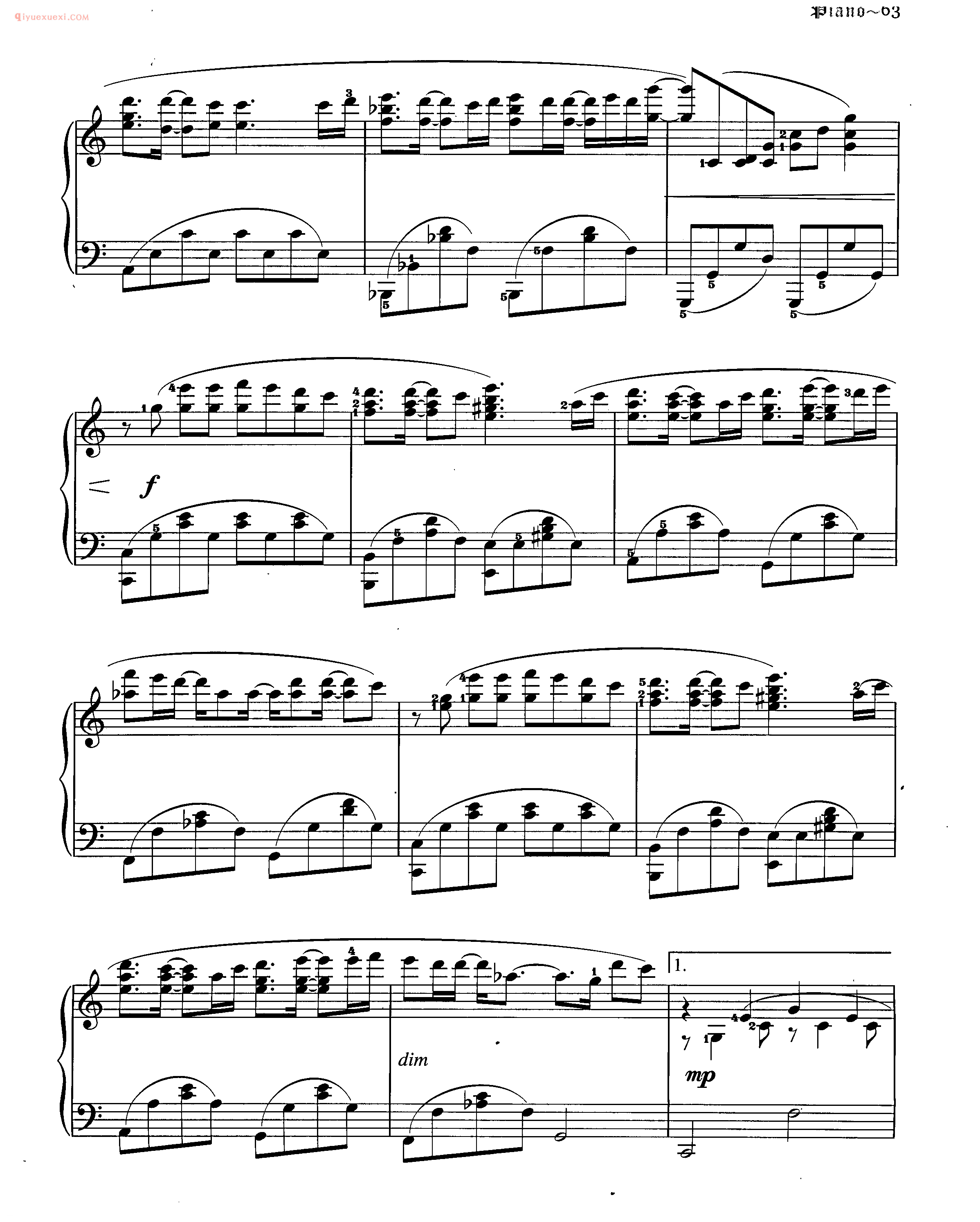 周杰伦歌曲《分裂》钢琴谱五线谱