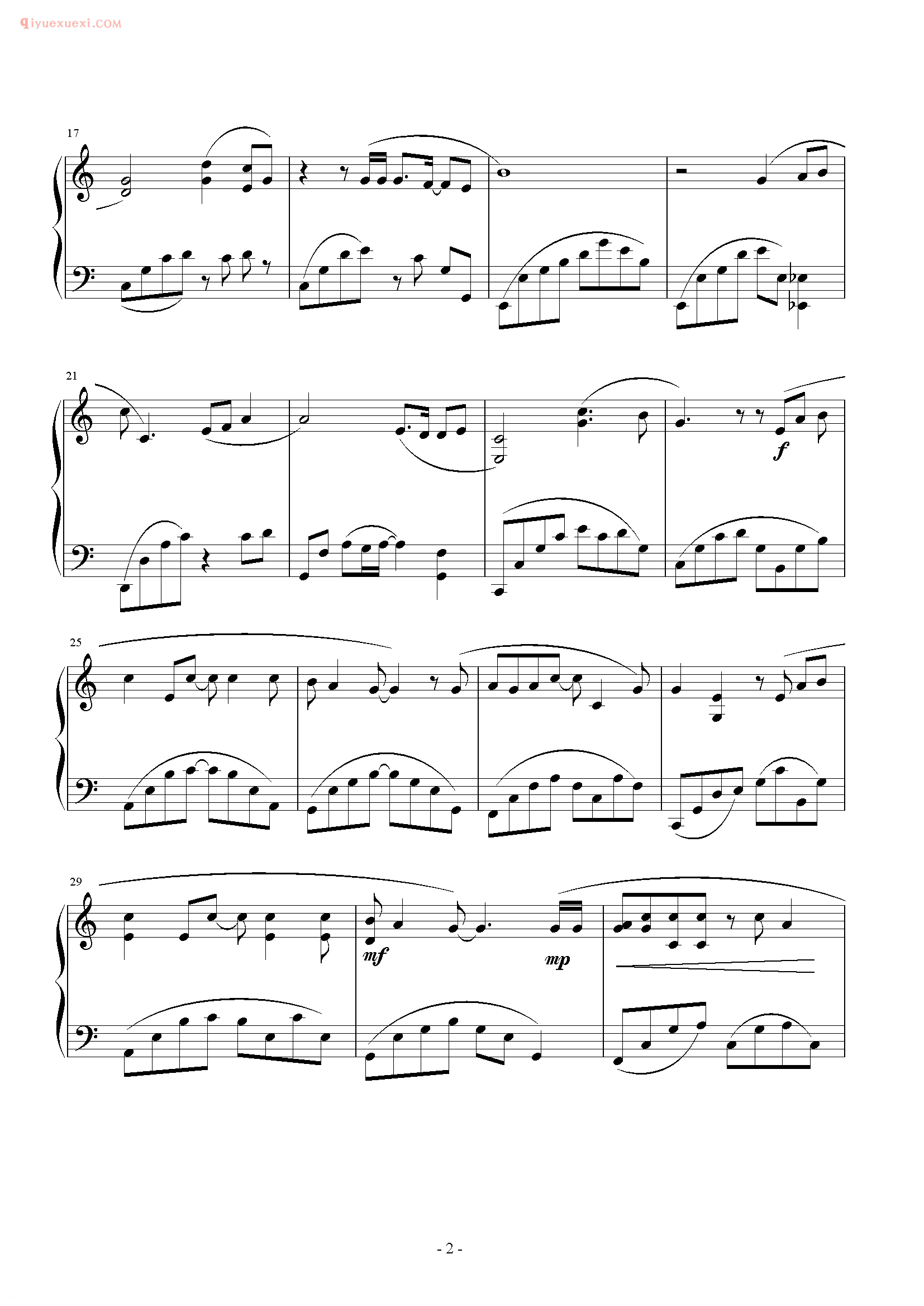 张学友歌曲《心如刀割》钢琴谱五线谱