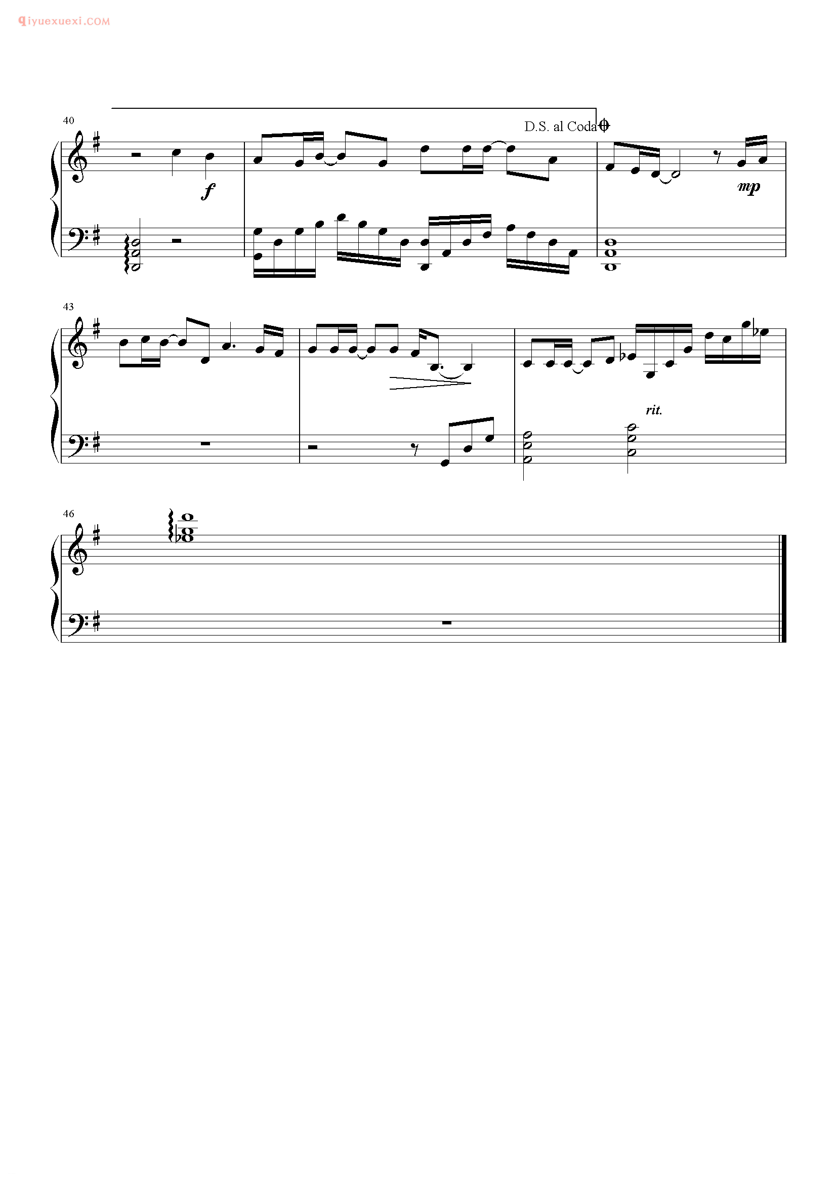 容祖儿歌曲《独照》钢琴谱五线谱