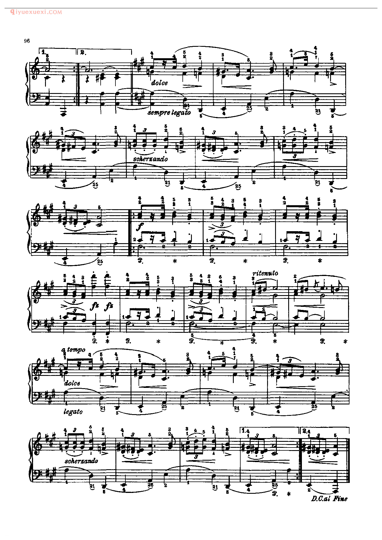 钢琴曲精选:玛祖卡(第5首)(Mazurka V )肖邦