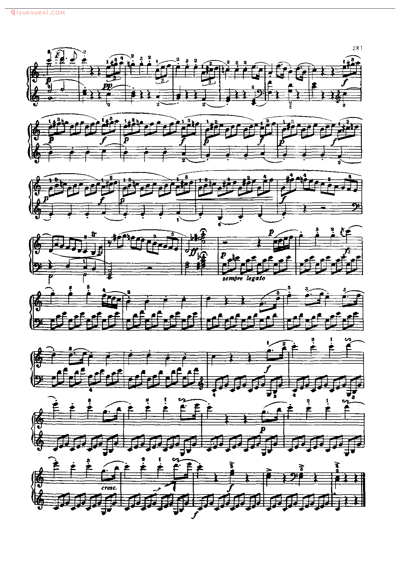 钢琴曲精选:奏鸣曲(C大调)(Sonata in C) 海顿