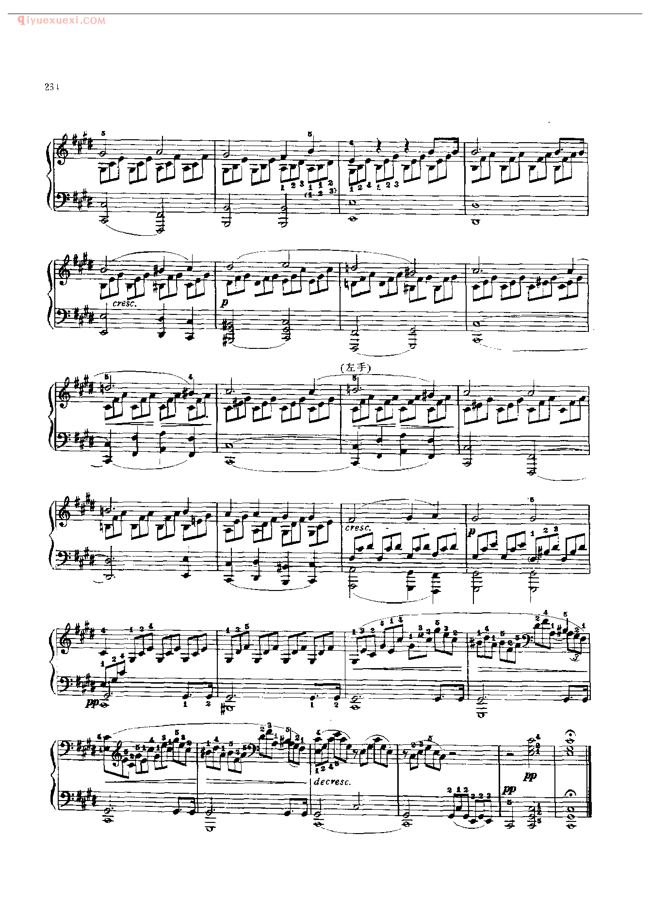 钢琴曲精选：月光曲(Sonata in C Sharp min Mondschein) 贝多芬