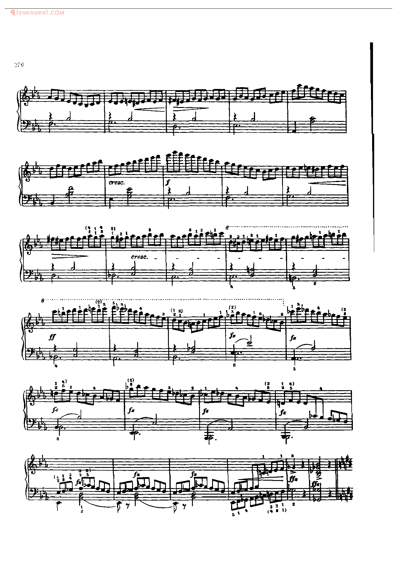 钢琴曲精选：即兴曲（第2首〉(Impromptu ll , Op. 90一2 )舒柏特