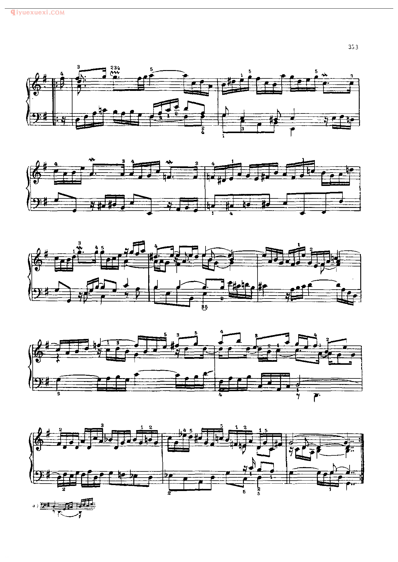 钢琴曲精选：阿列曼德舞曲(Allemand Franzosische Suiten v)约·塞·巴赫