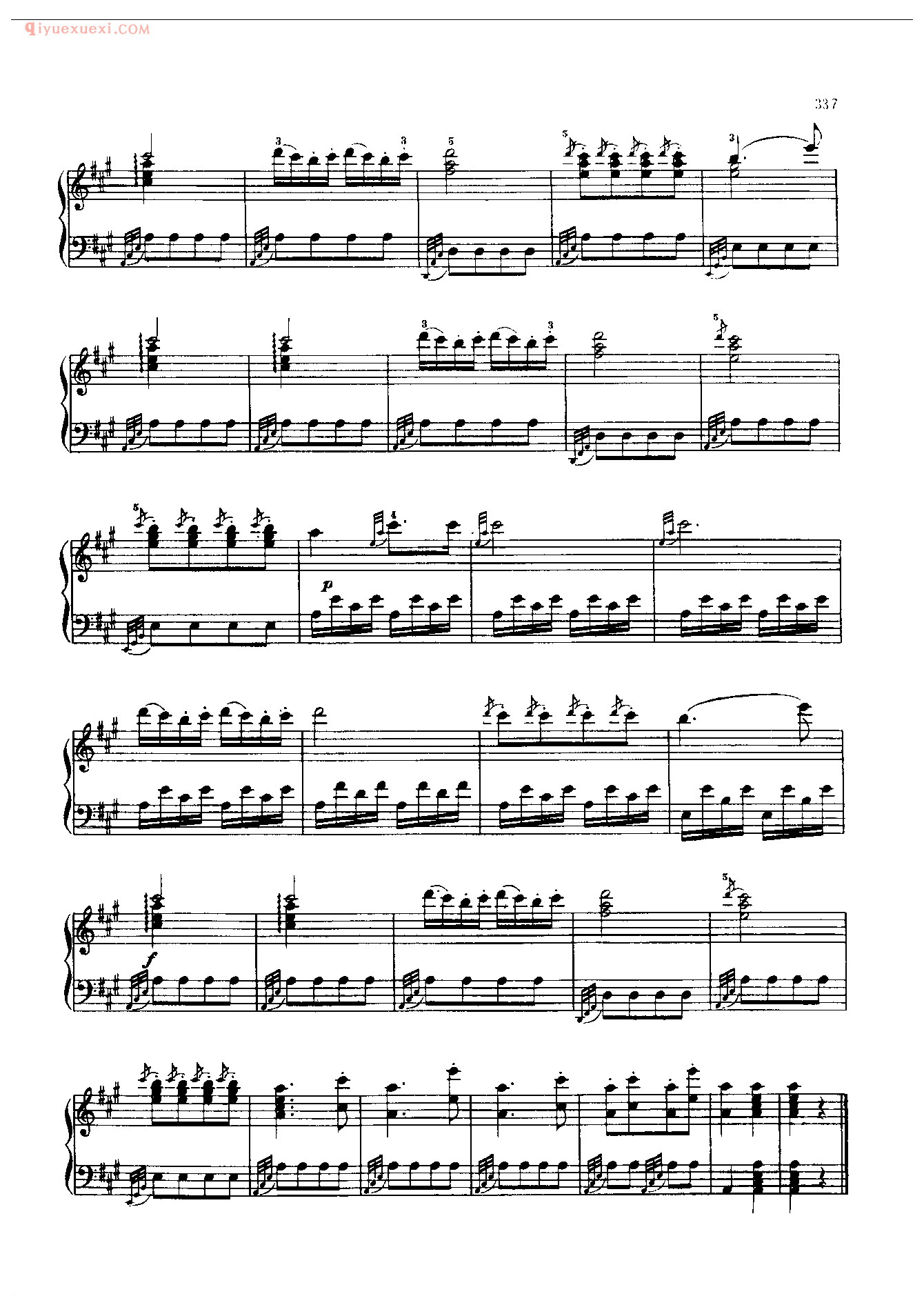 钢琴曲精选：土耳其进行曲(Turkischer Marsch)莫扎特