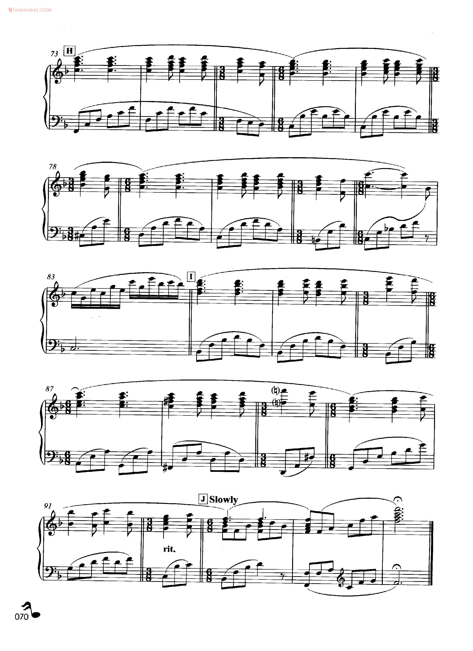 理查德·克莱德曼钢琴名曲《紫藤花束》钢琴乐谱