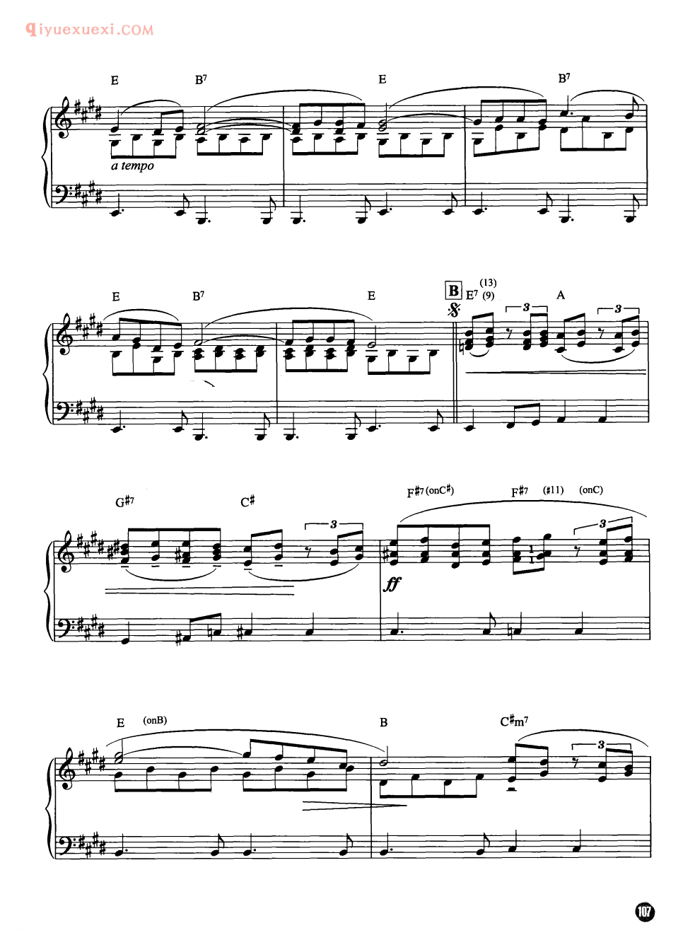 理查德克莱德曼名曲_离别曲_钢琴乐谱