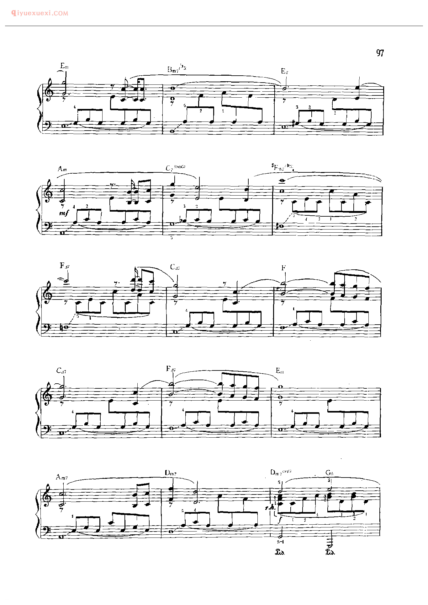 理查德克莱德曼钢琴曲_月亮河_[美]曼契尼曲