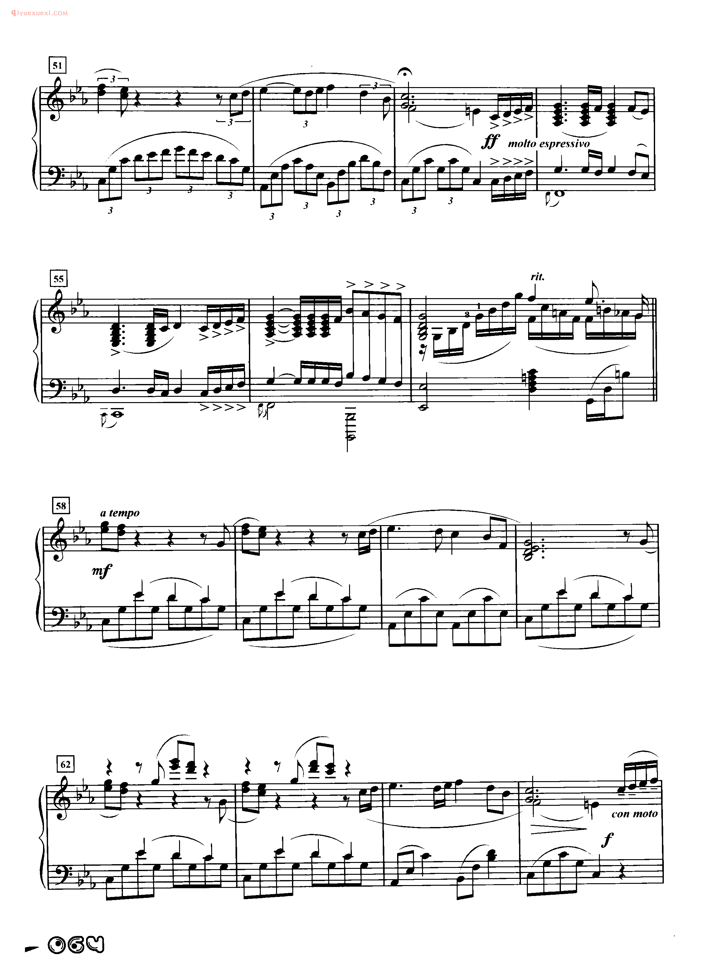 久石让钢琴谱_W Nocturne