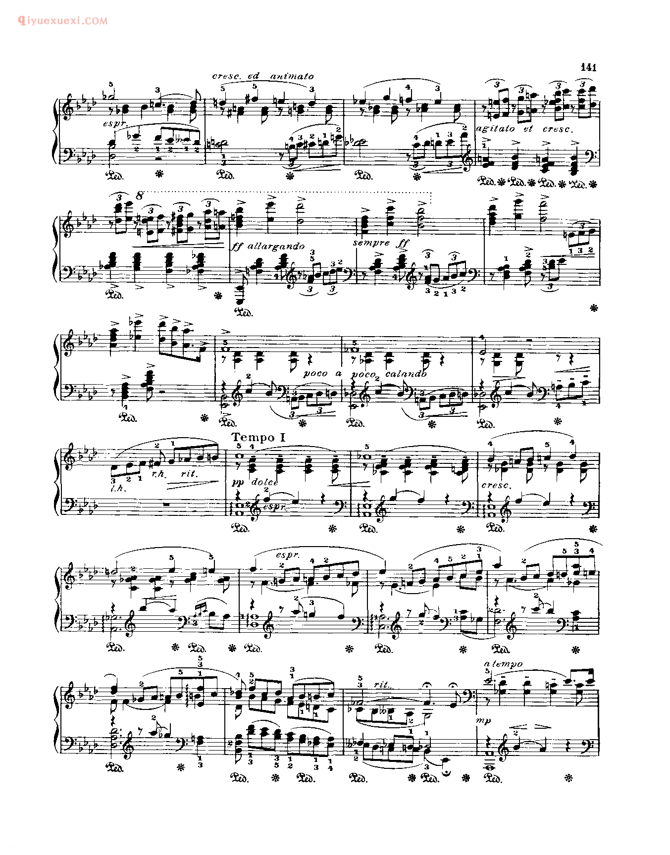 世界钢琴名曲谱_幻想曲(作品34之5)_修特