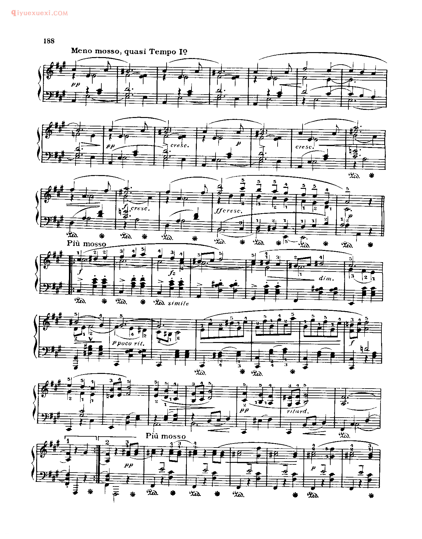 世界钢琴名曲谱_优雅的圆舞曲(作品54之1)_德沃夏克