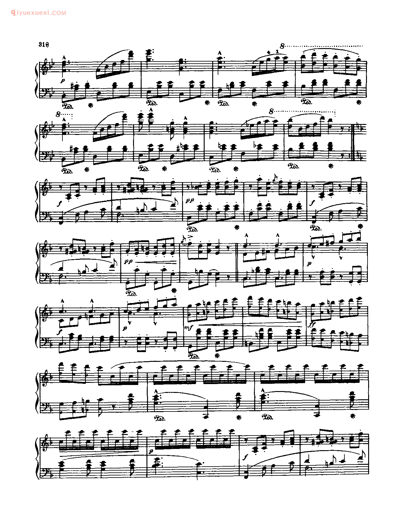 世界钢琴名曲谱_快乐的生活(作品33)_斯宾德勒