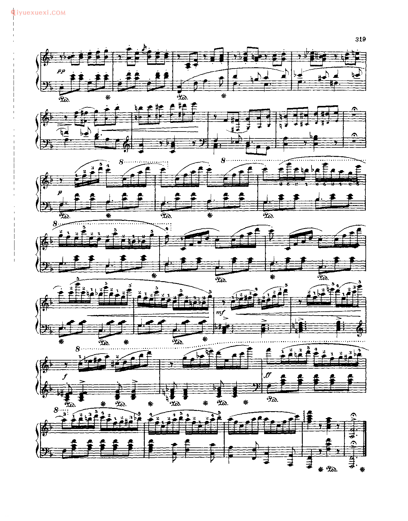 世界钢琴名曲谱_快乐的生活(作品33)_斯宾德勒