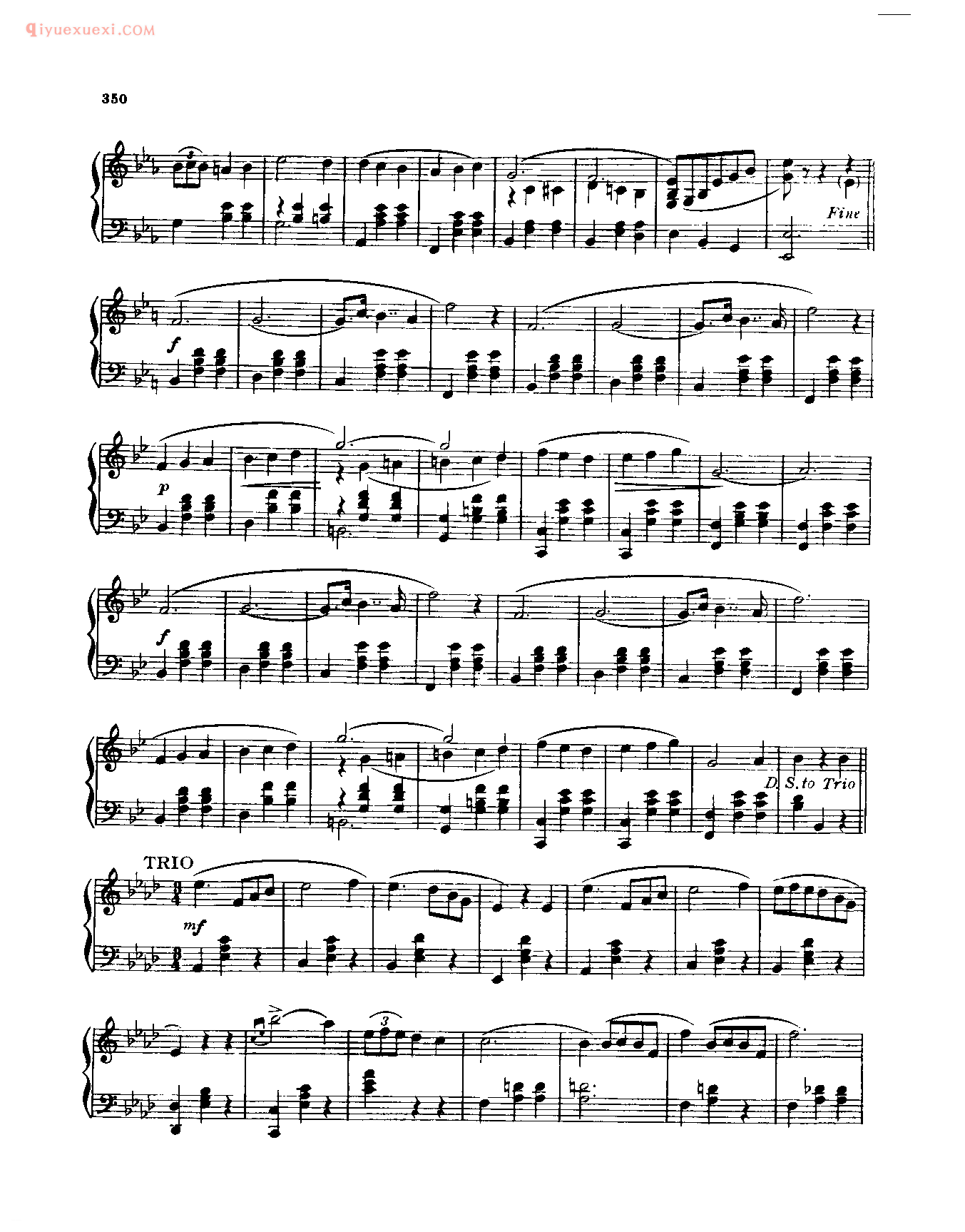 世界钢琴名曲谱_兰色圆舞曲_马九思