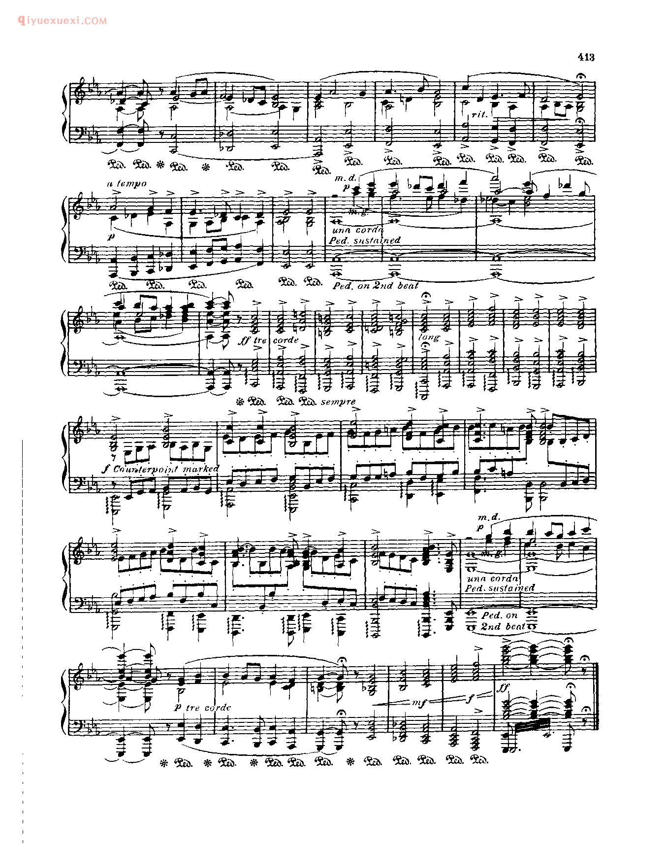 世界钢琴名曲谱_在教堂里(众赞歌,作品3)_皮尔奈