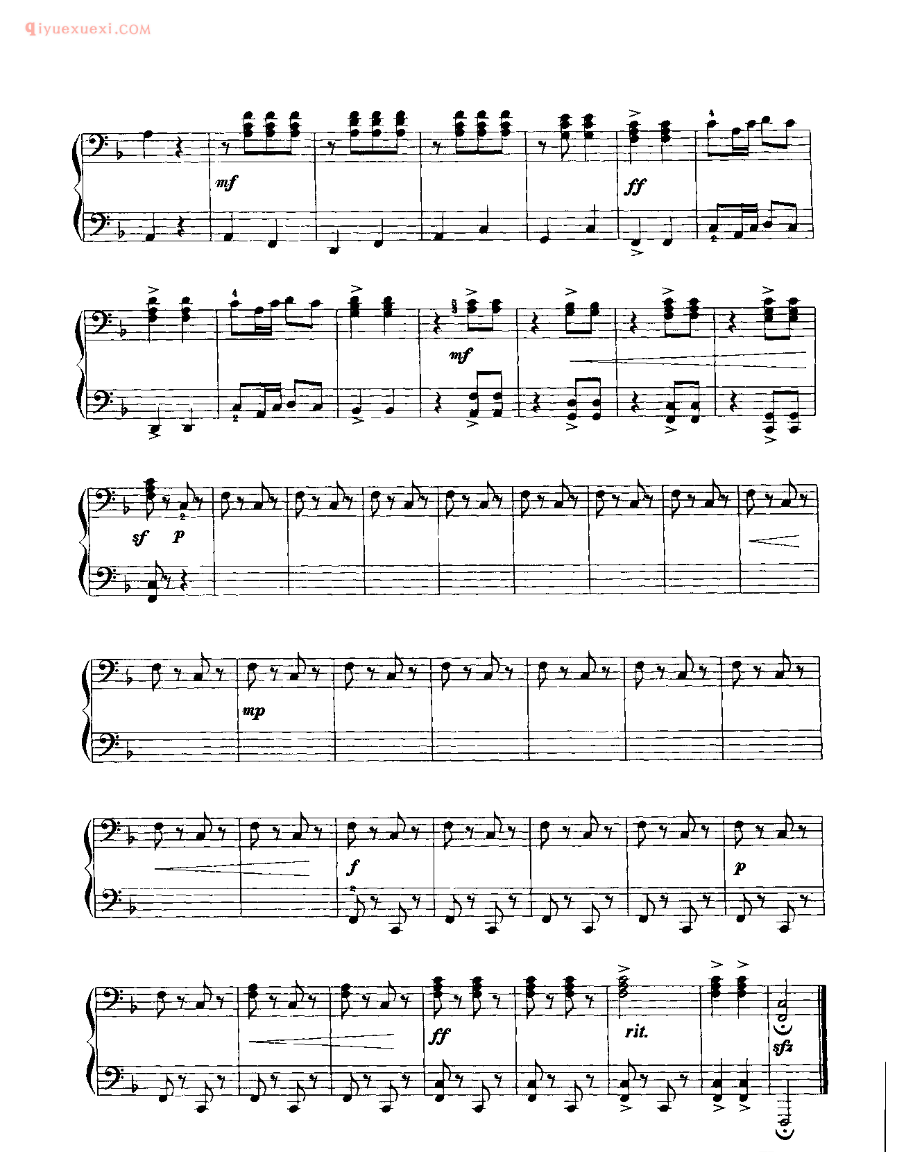 中国钢琴乐曲谱_保卫黄河（四手联弹) _叶飞改编
