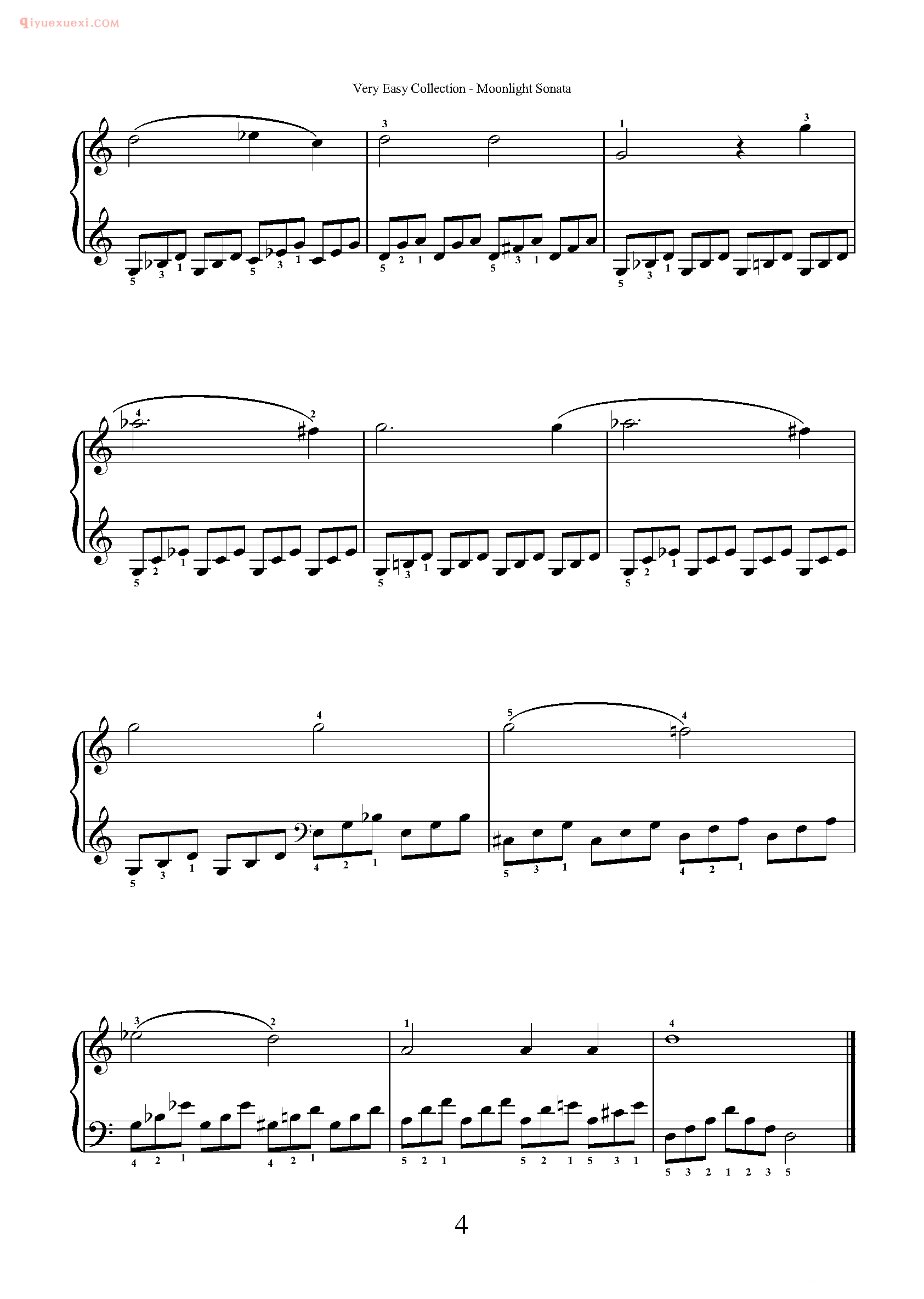 简单钢琴乐曲十首_外国超级简单钢琴练习曲十10五线谱