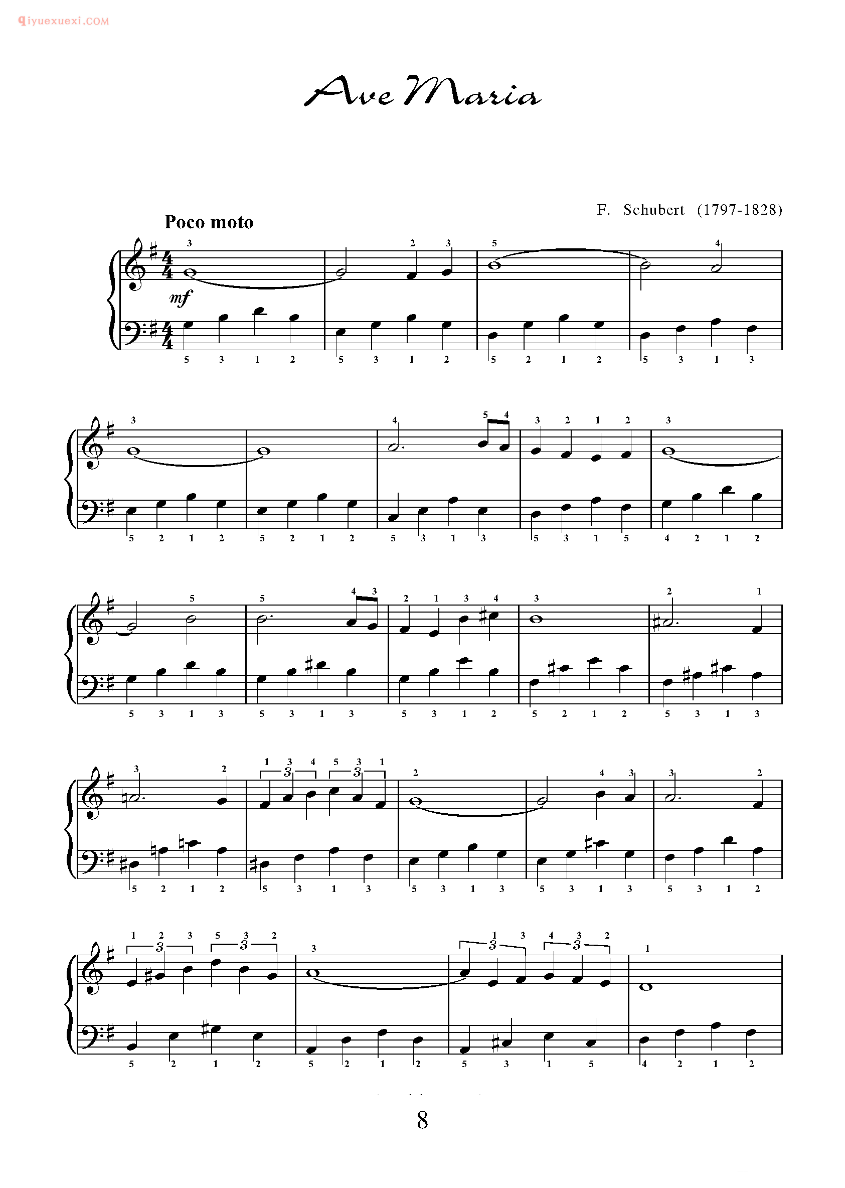 简单钢琴乐曲十首_外国超级简单钢琴练习曲十10五线谱