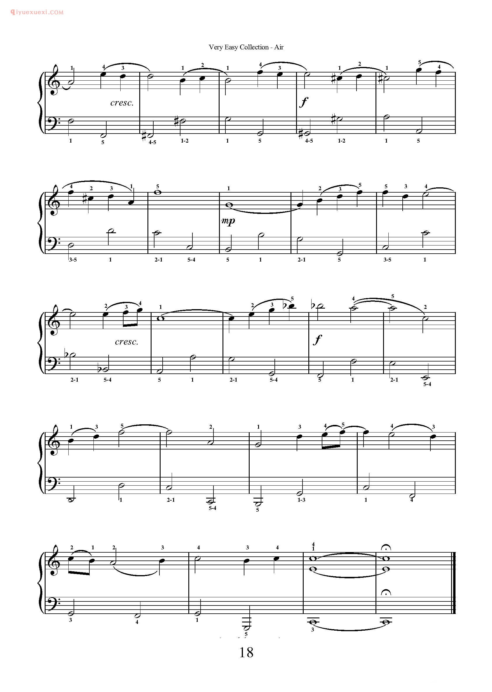 简单钢琴乐曲十首_外国超级简单钢琴练习曲十10五线谱